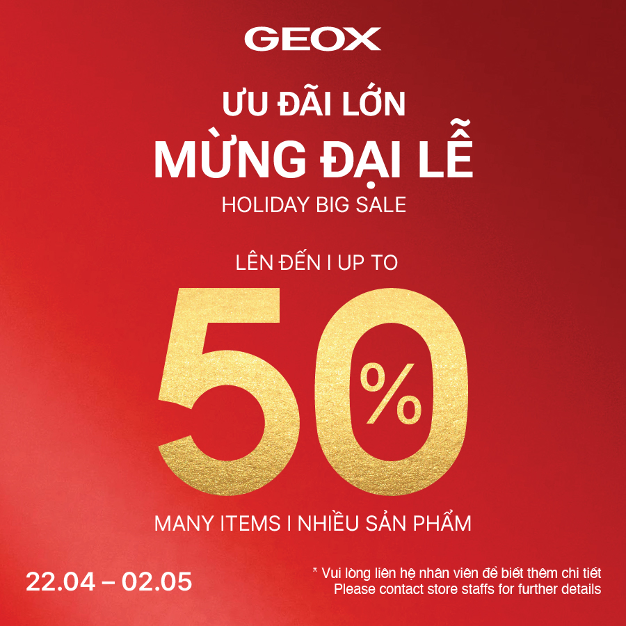 GEOX - HOLIDAY BIG SALE - UP TO 50% OFF