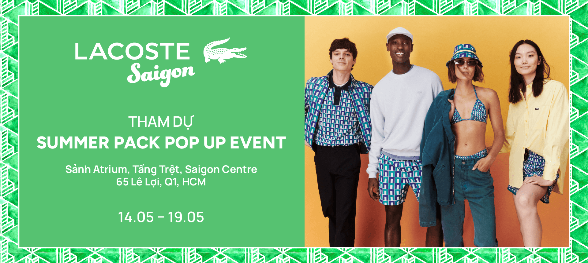 LACOSTE SUMMER PACK POP-UP EVENT