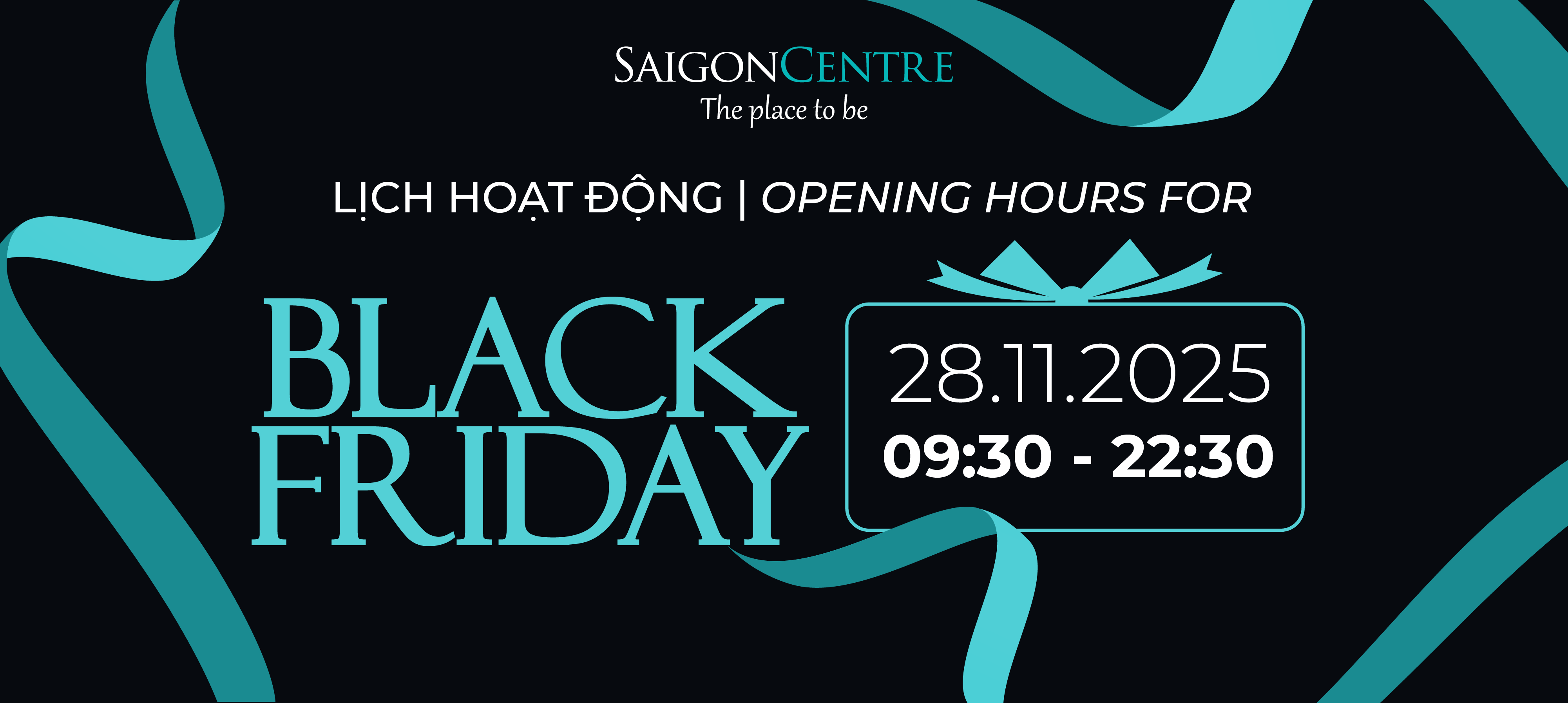 BLACK FRIDAY - OPERATING HOURS