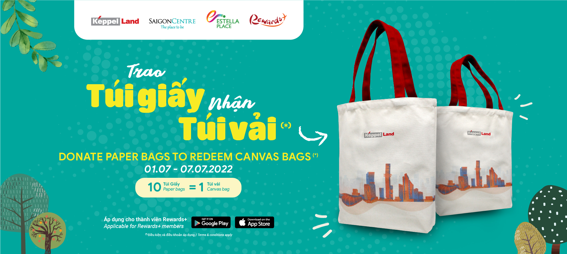 DONATE PAPER BAGS TO REDEEM CANVAS BAGS