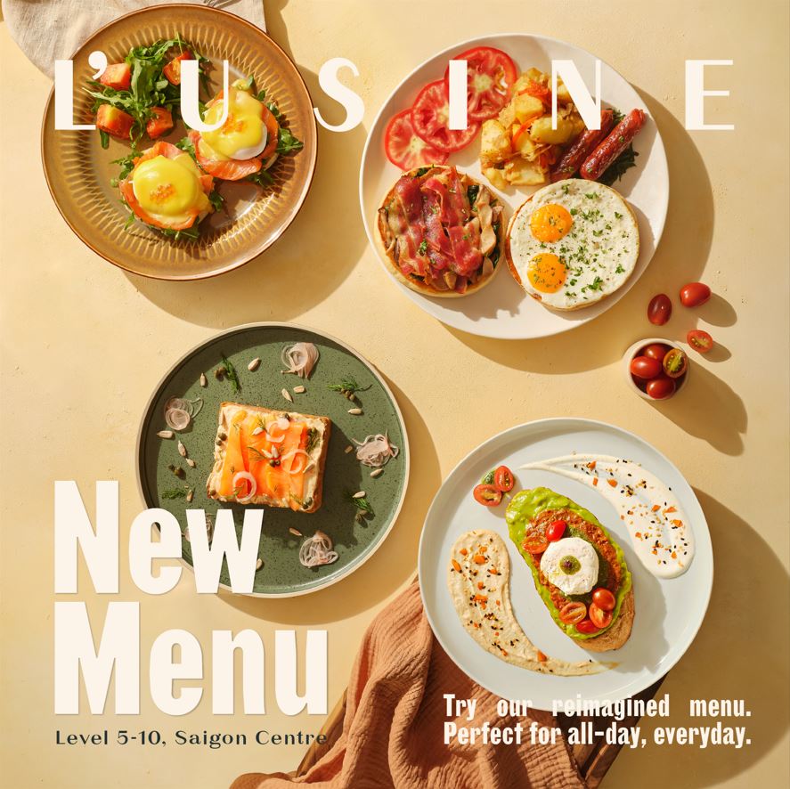 L'USINE TRÌNH LÀNG MENU BRUNCH HOÀN TOÀN MỚI