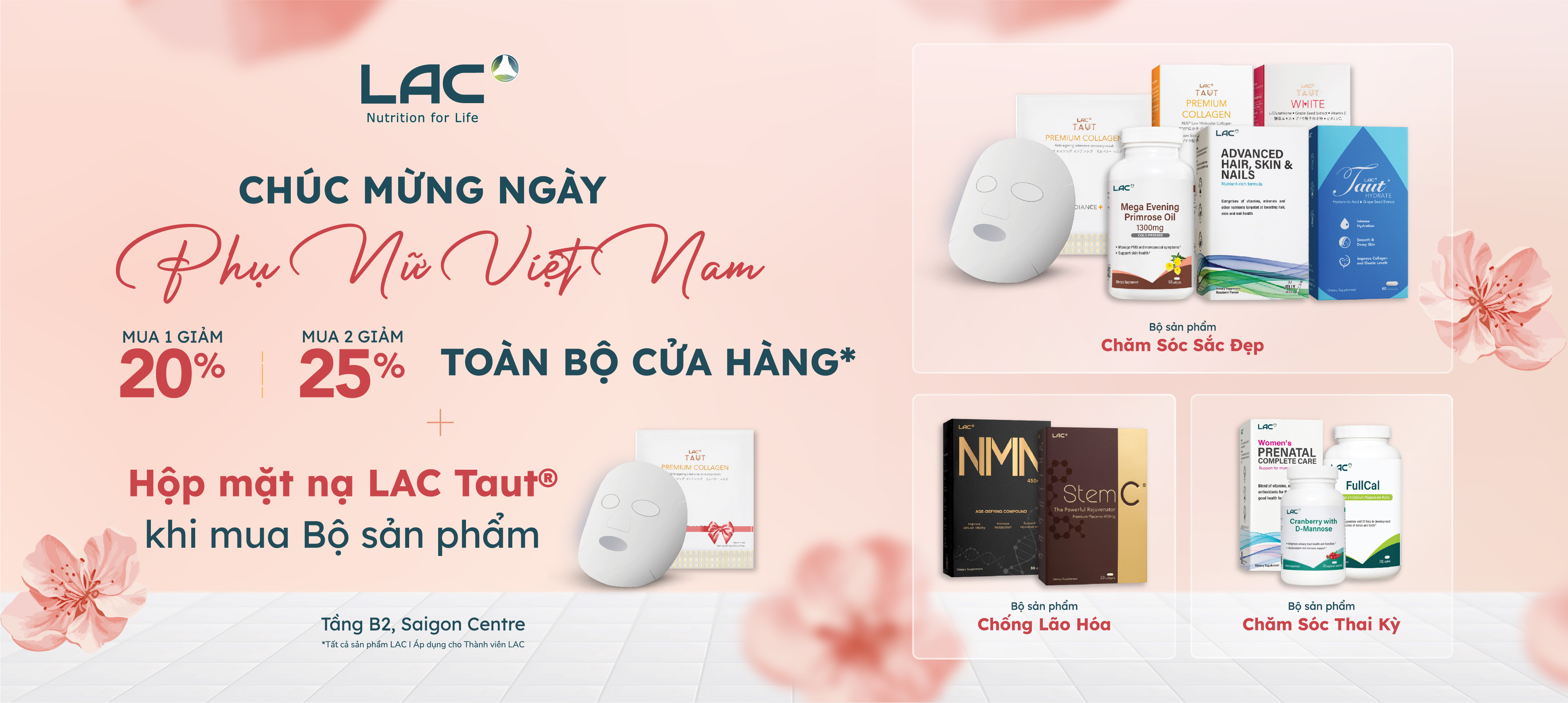 SIÊU ƯU ĐÃI 20/10 TẠI LAC – QUÀ YÊU THƯƠNG CHO NGƯỜI PHỤ NỮ TUYỆT VỜI