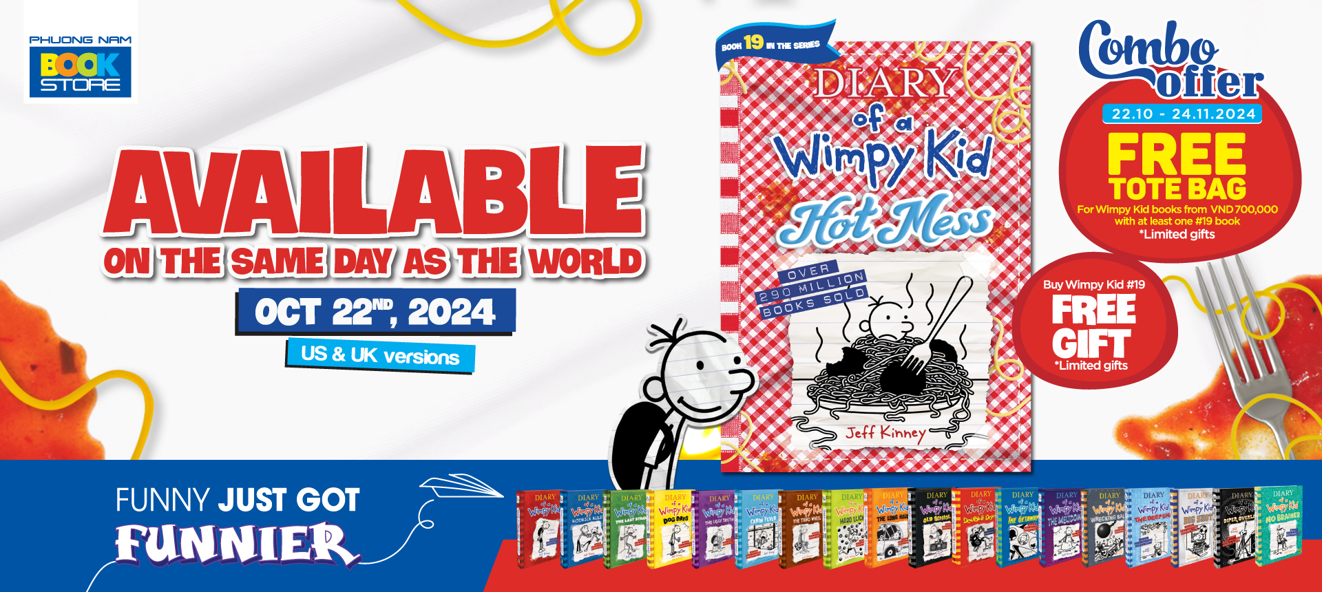 PHUONG NAM BOOKSTORE OFFICIALLY RELEASED WORLDWIDE WITH WIMPY KID #19