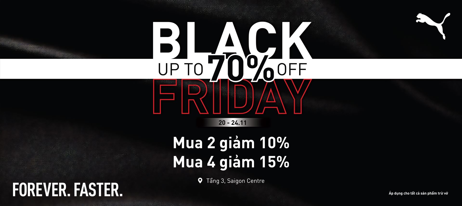 MUA SẮM KHỎI LO - BLACK FRIDAY NÀY CÓ PUMA SALE TO