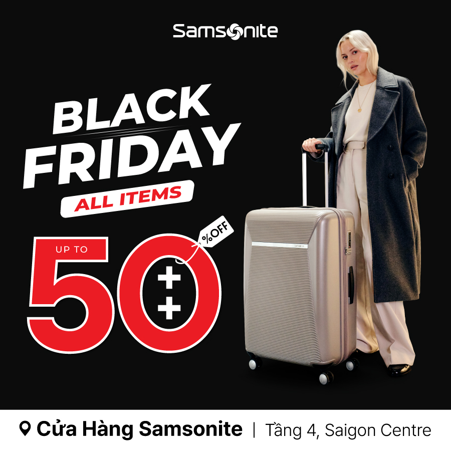 BLACK FRIDAY - SPECIAL SAVINGS AT SAMSONITE