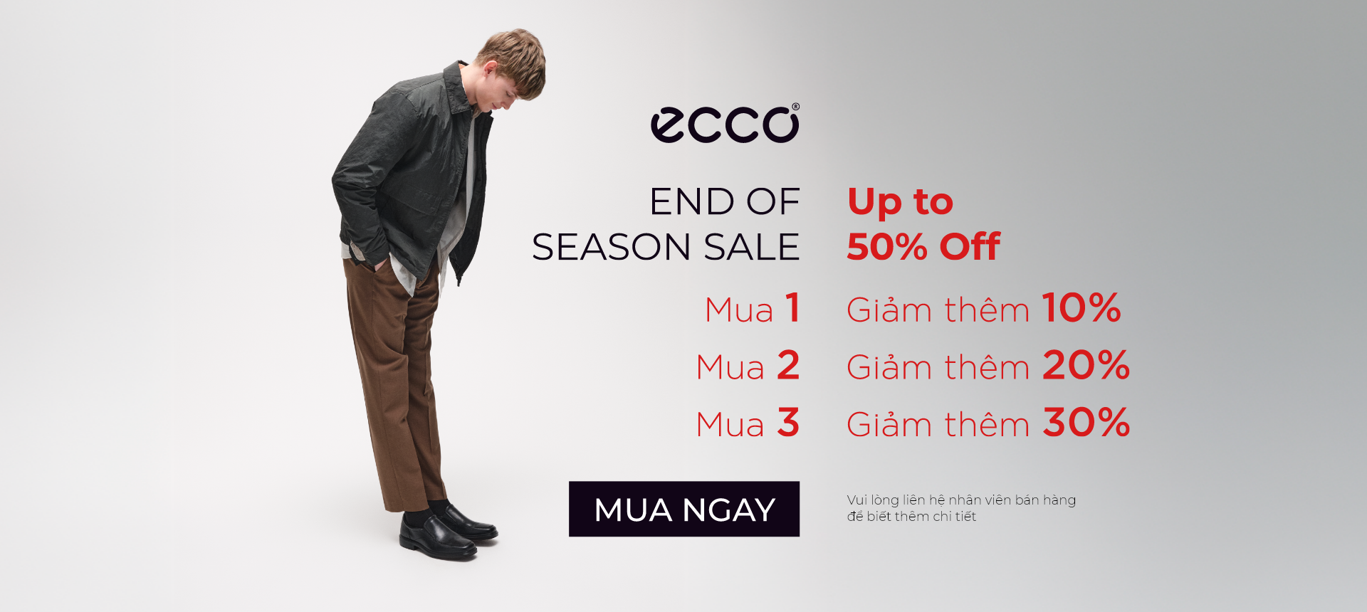 ECCO END OF SEASON SALE - GIẢM TỚI 50%