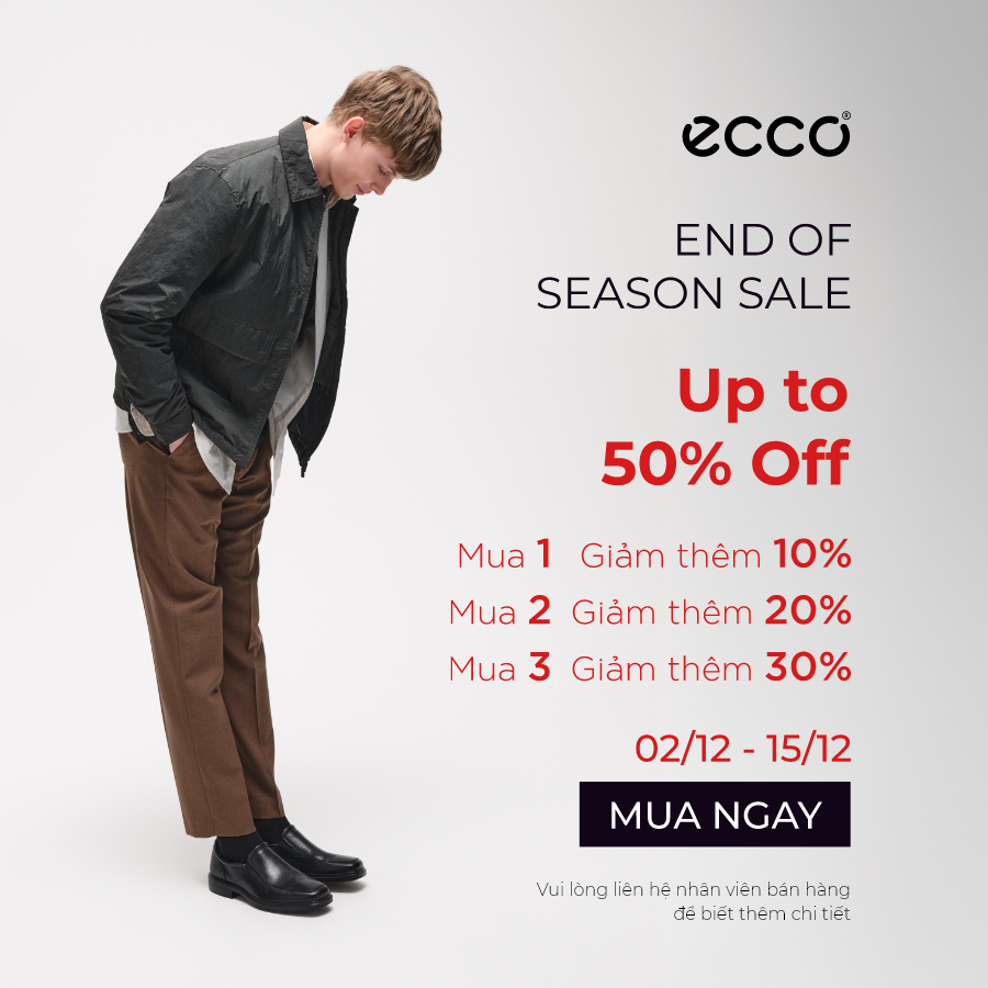 ECCO END OF SEASON SALE - GIẢM TỚI 50%