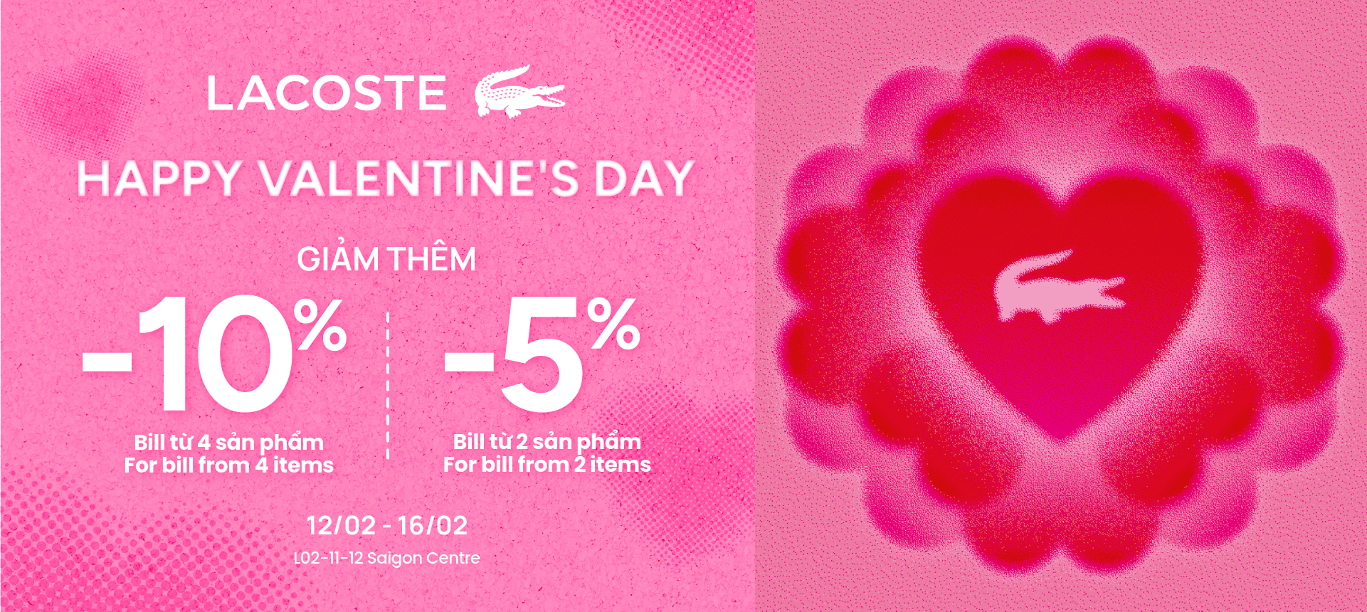 LACOSTE - HAPPY VALENTINE'S DAY