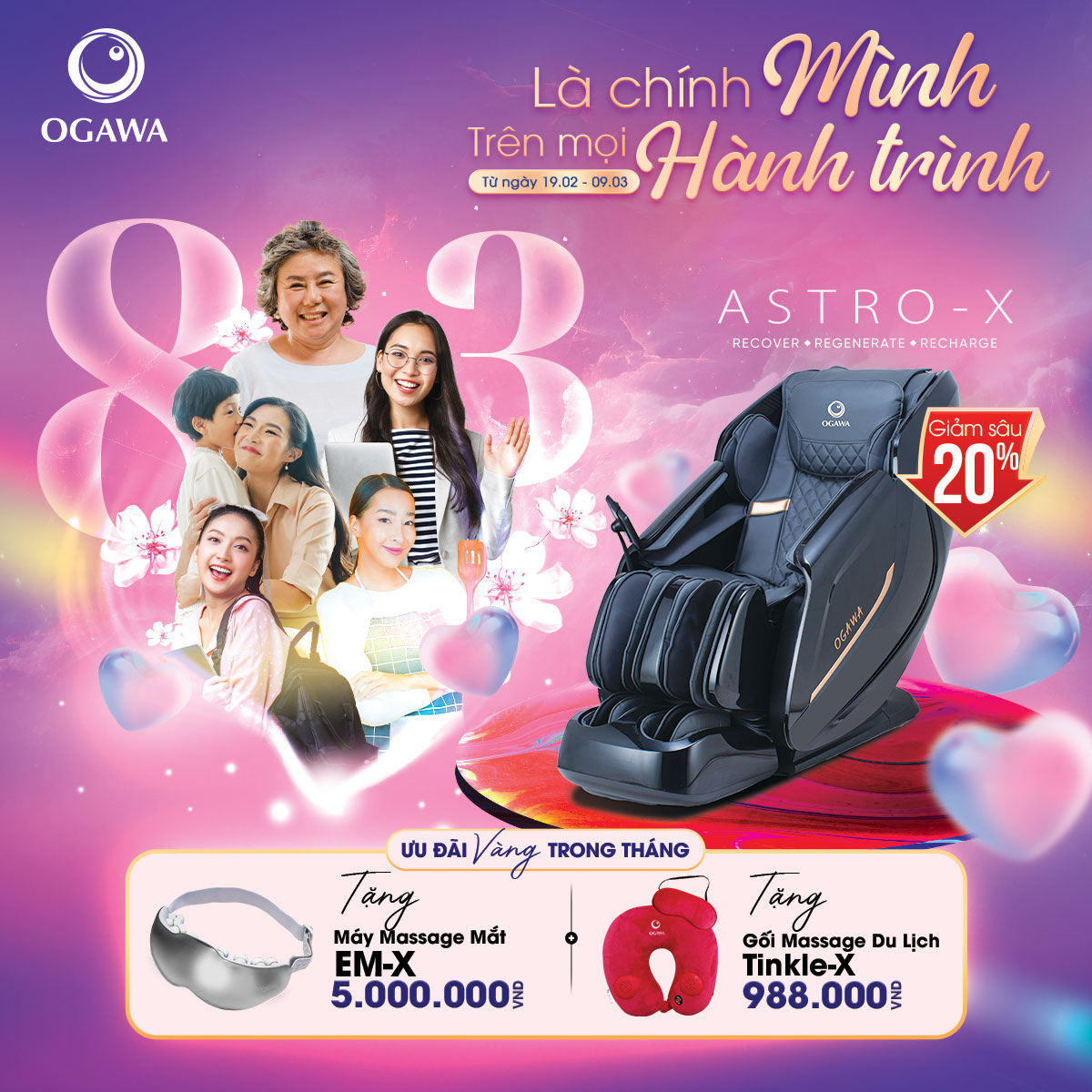 OGAWA - HAPPY WOMEN'S DAY - GREAT DEALS FOR GREAT MONTH