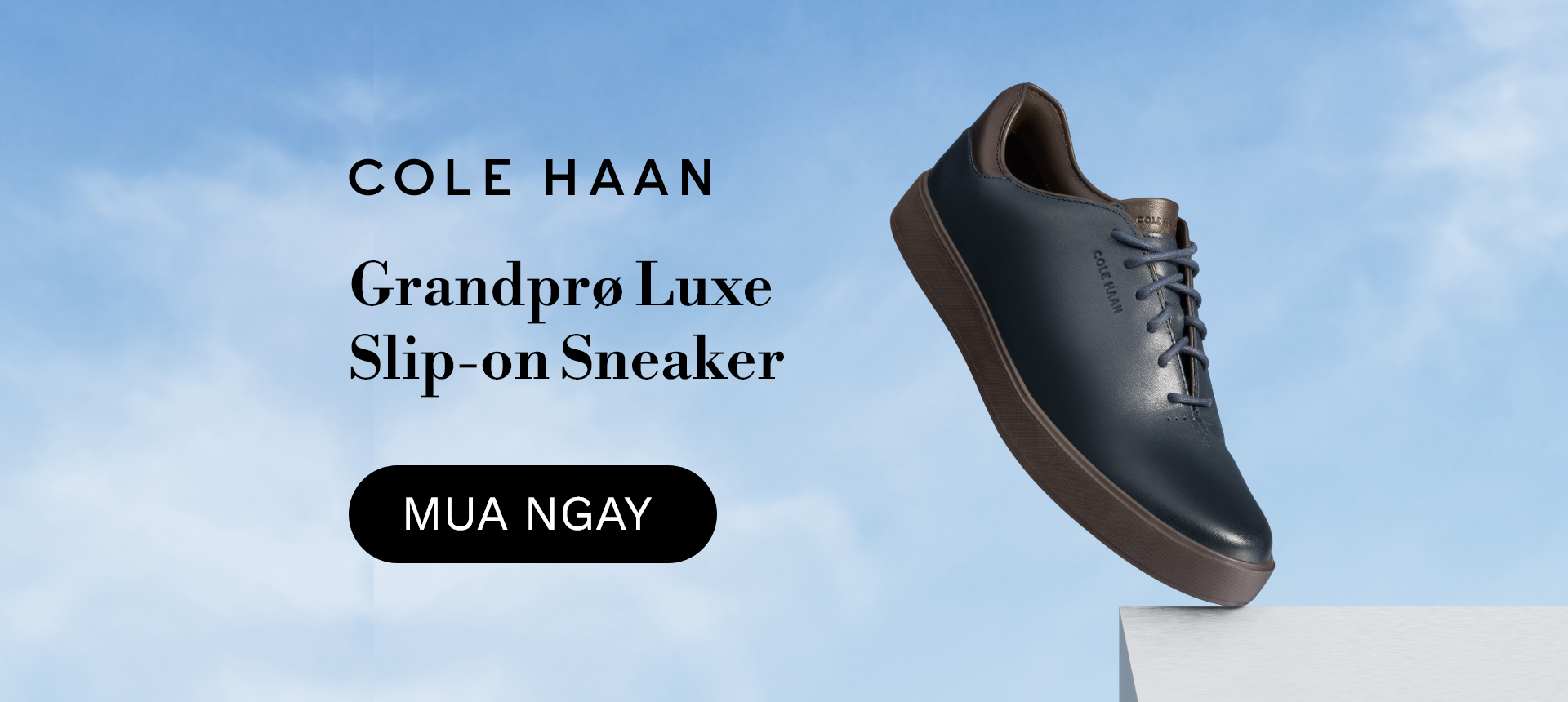 Cole Haan GrandPrø Luxe Wholecut Sneaker – Tinh tế trong từng bước chân