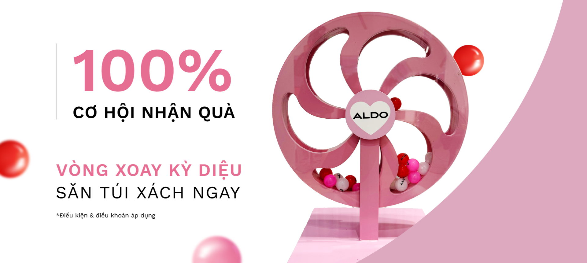 XOAY LÀ TRÚNG QUÀ ĐẾN NGAY ALDO