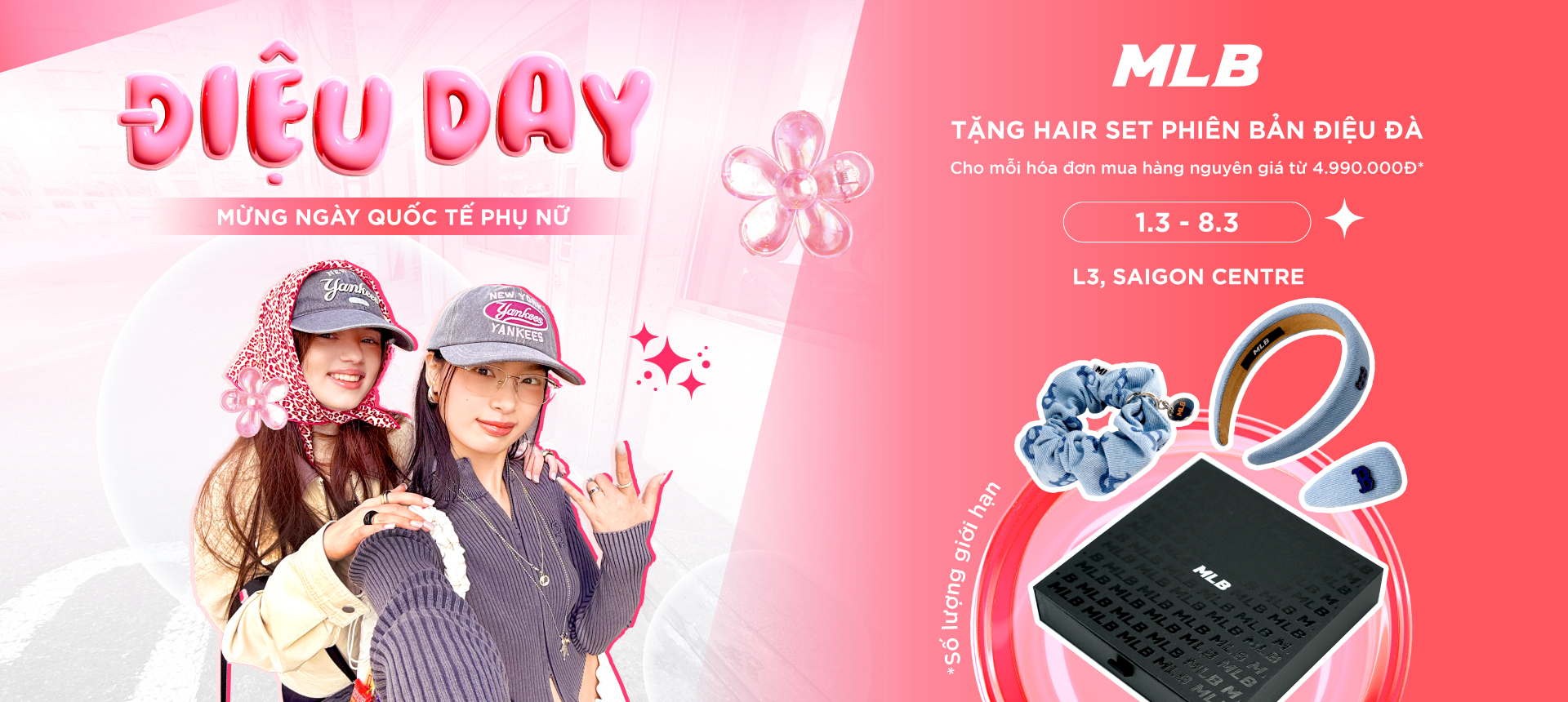 ĐIỆU DAY – TẶNG HAIR SET XINH MỪNG NGÀY QUỐC TẾ PHỤ NỮ 8/3