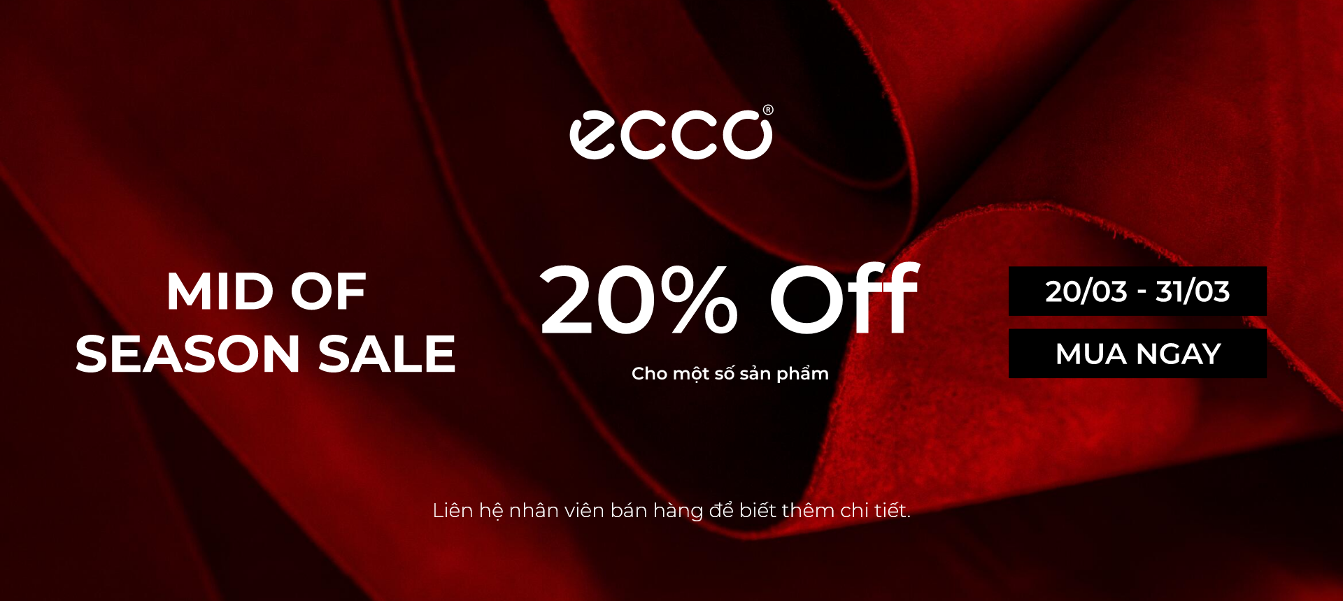 ECCO - GIẢM GIÁ GIỮA MÙA – DEAL HOT NHẤT THÁNG 3