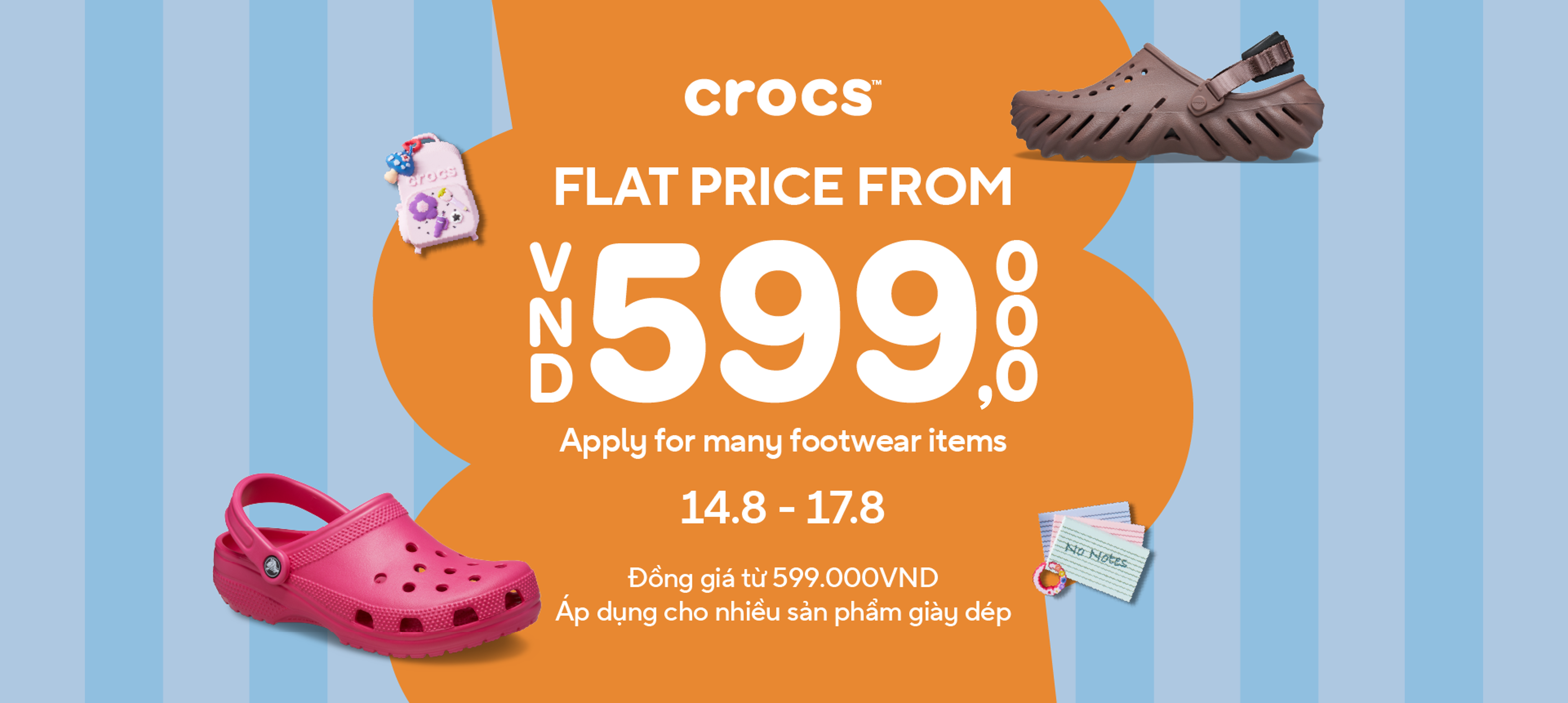 CROCS ĐỒNG GIÁ, SẮM THẢ GA