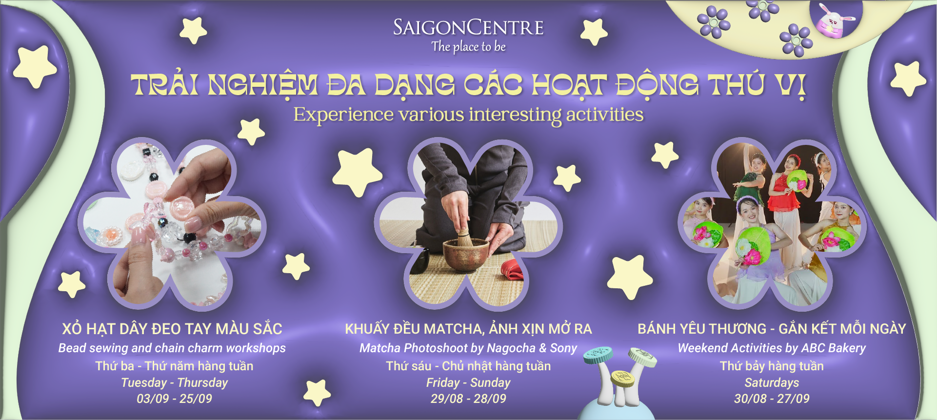 TRẢI NGHIỆM ĐA DẠNG CÁC HOẠT ĐỘNG THÚ VỊ