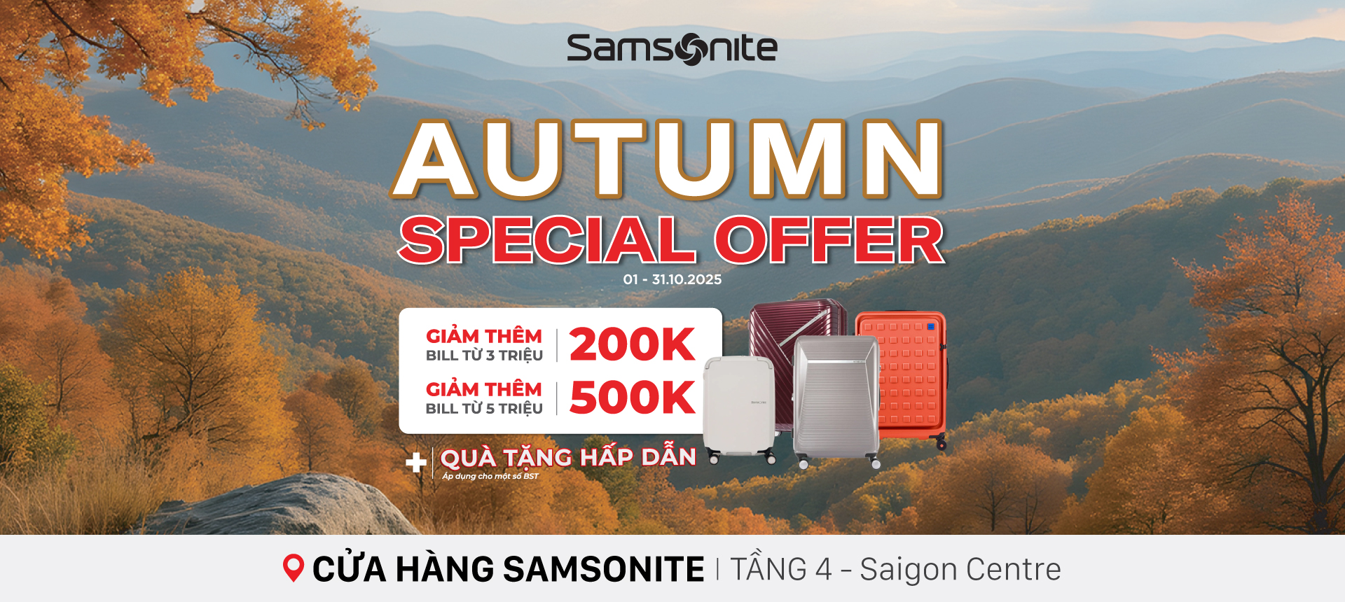 SAMSONITE - AUTUMN OFFERS