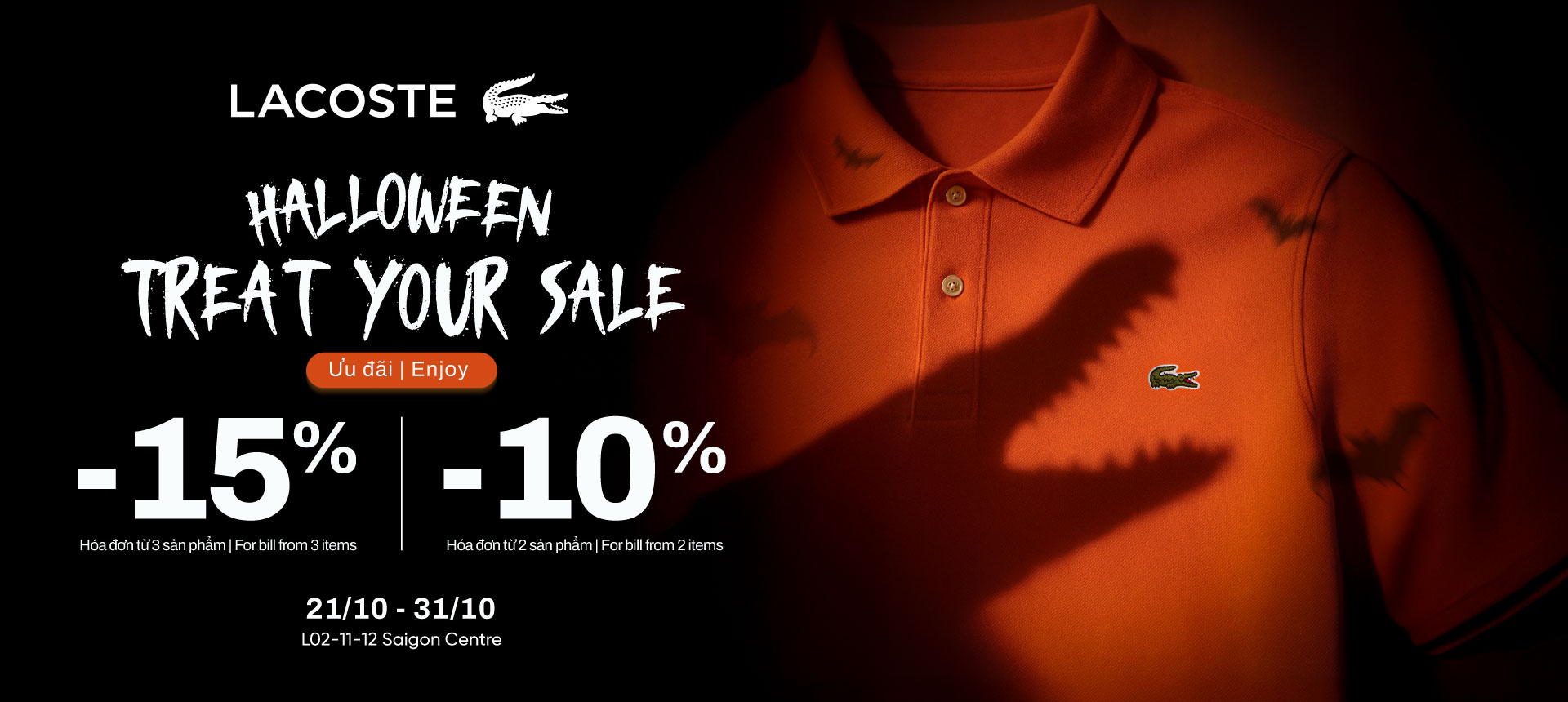 LACOSTE HAPPY HALLOWEEN