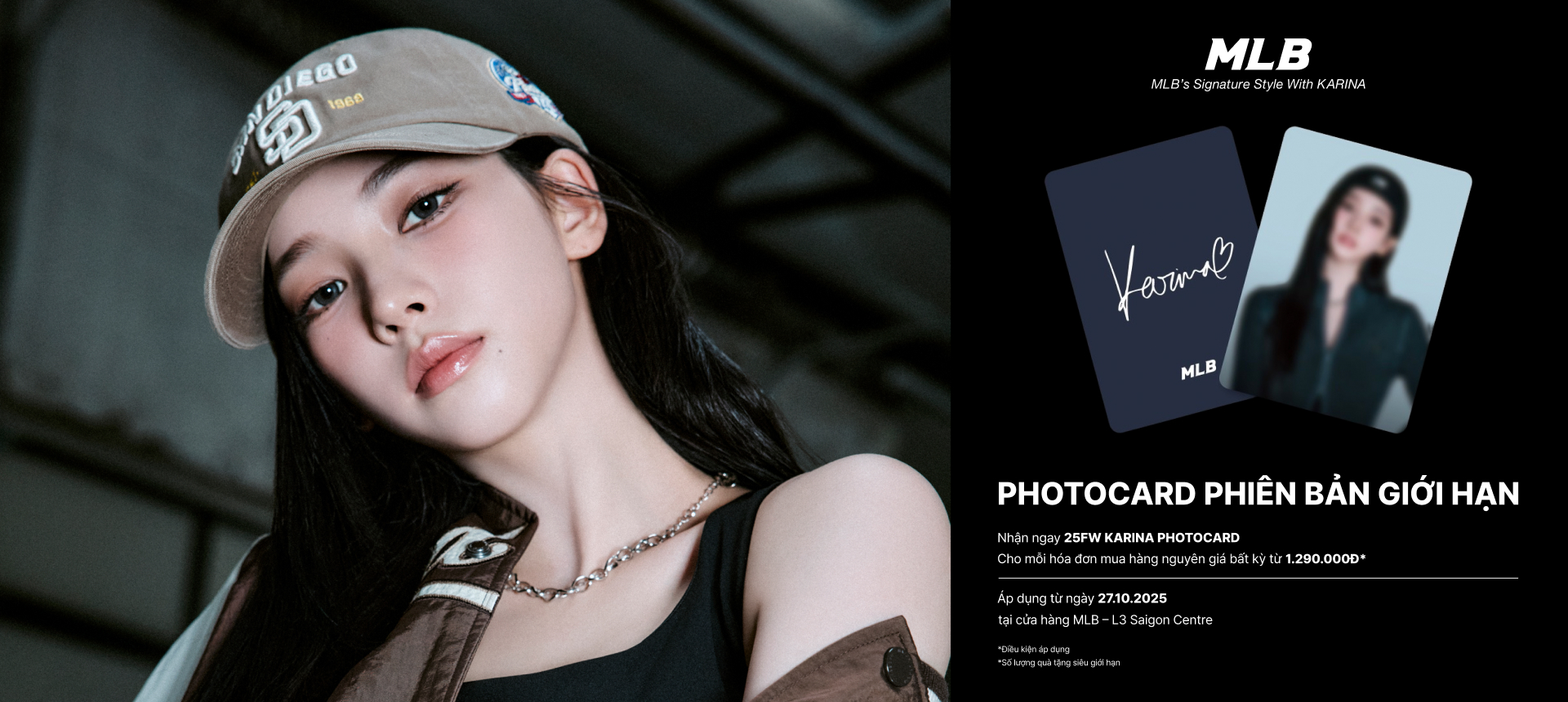 MLB - TẶNG NGAY 25FW KARINA PHOTOCARD PHIÊN BẢN SIÊU GIỚI HẠN