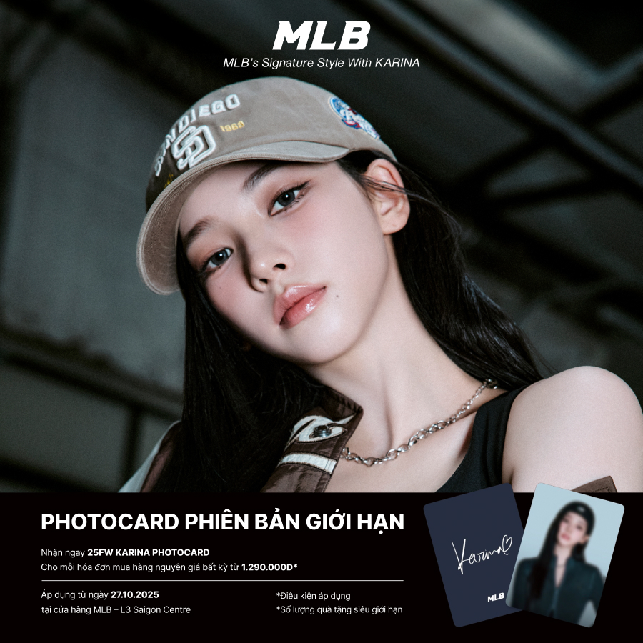 MLB - TẶNG NGAY 25FW KARINA PHOTOCARD PHIÊN BẢN SIÊU GIỚI HẠN