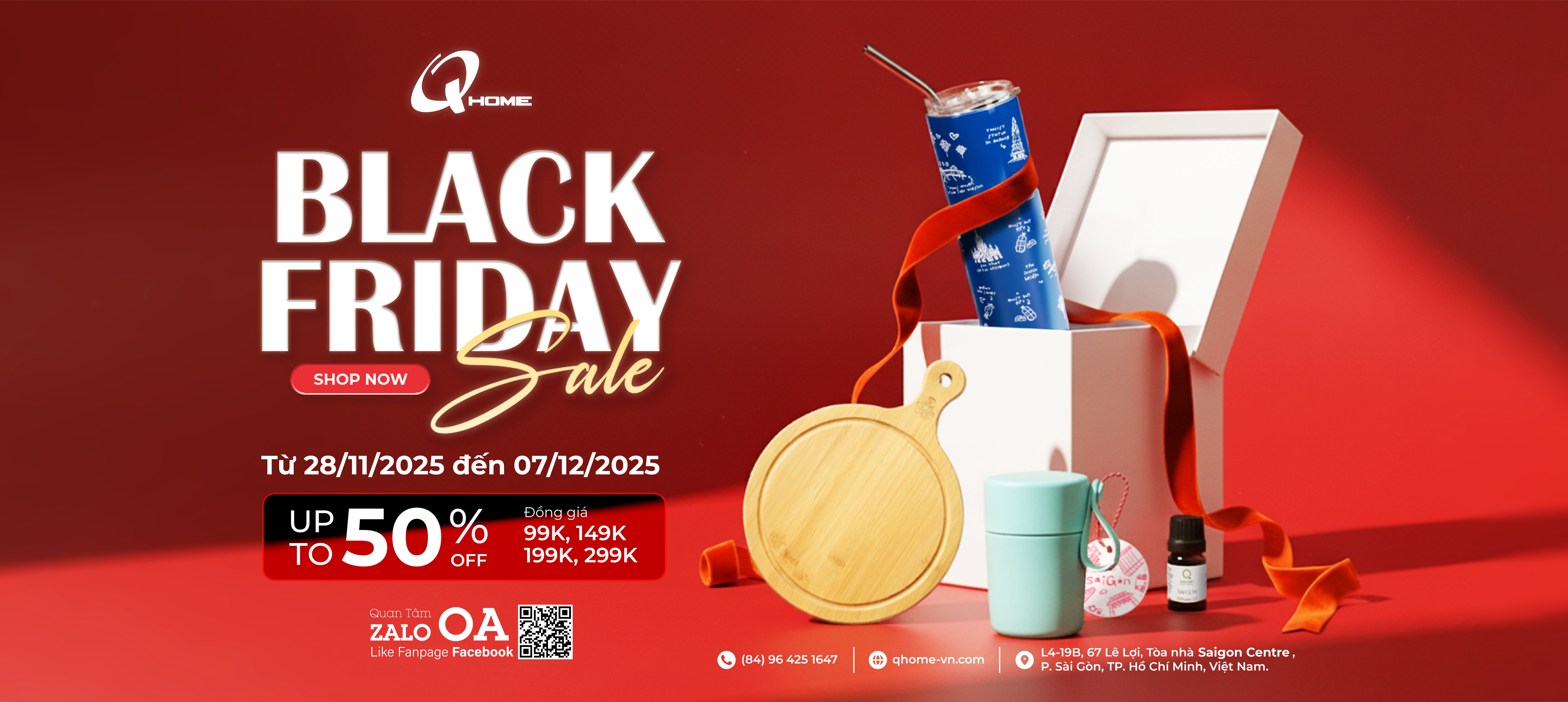 BLACK FRIDAY – SỞ HỮU SẢN PHẨM GỐM SỨ ĐẲNG CẤP THẾ GIỚI, GIÁ SỐC KHÓ TIN TẠI QHOME