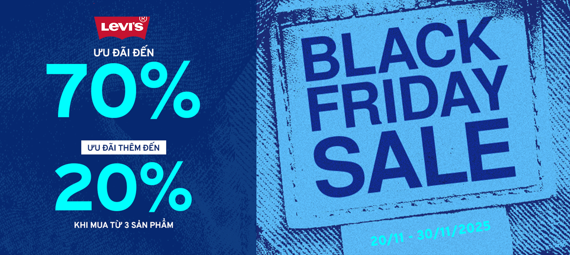 LEVI'S BLACK FRIDAY - SALE UP TO 70%