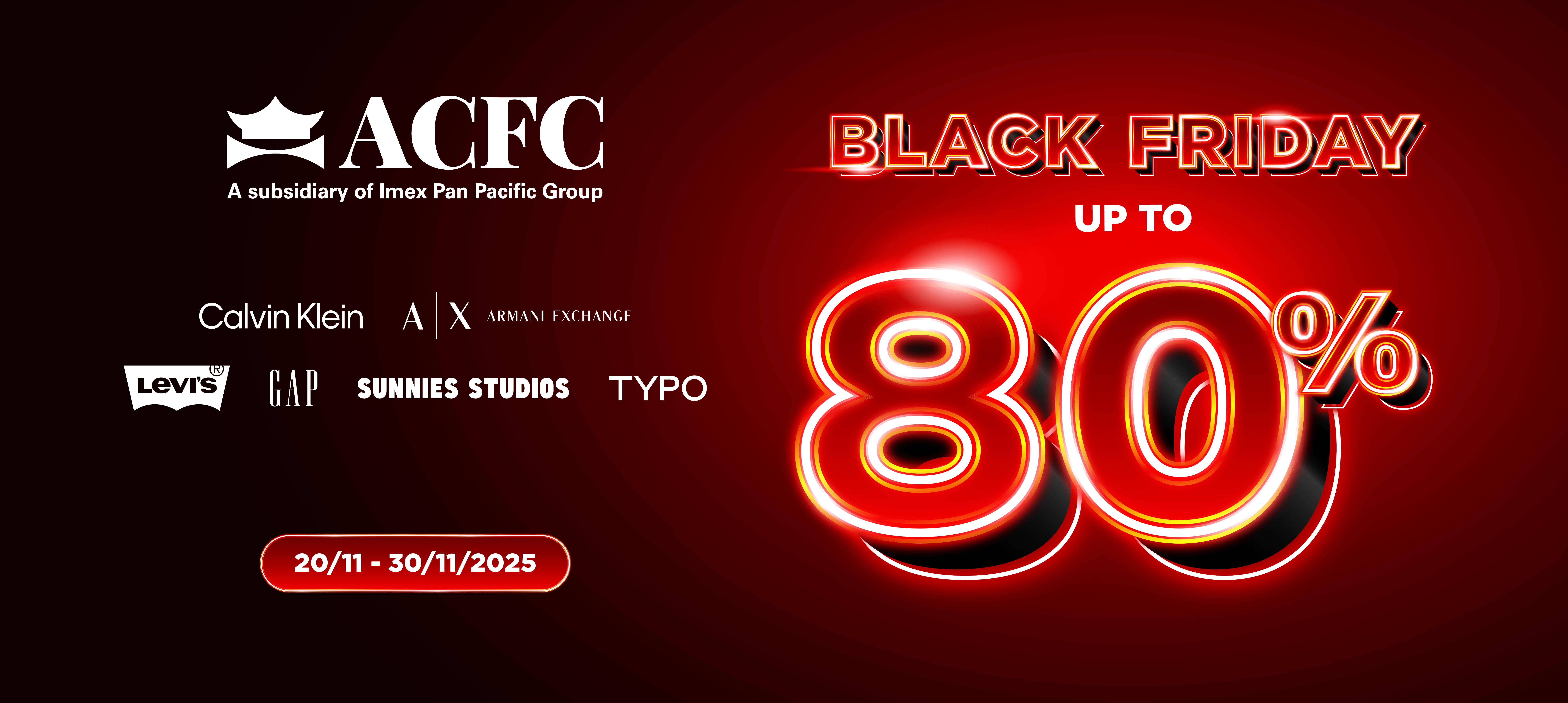 ACFC BLACK FRIDAY- SALE UP TO 80%