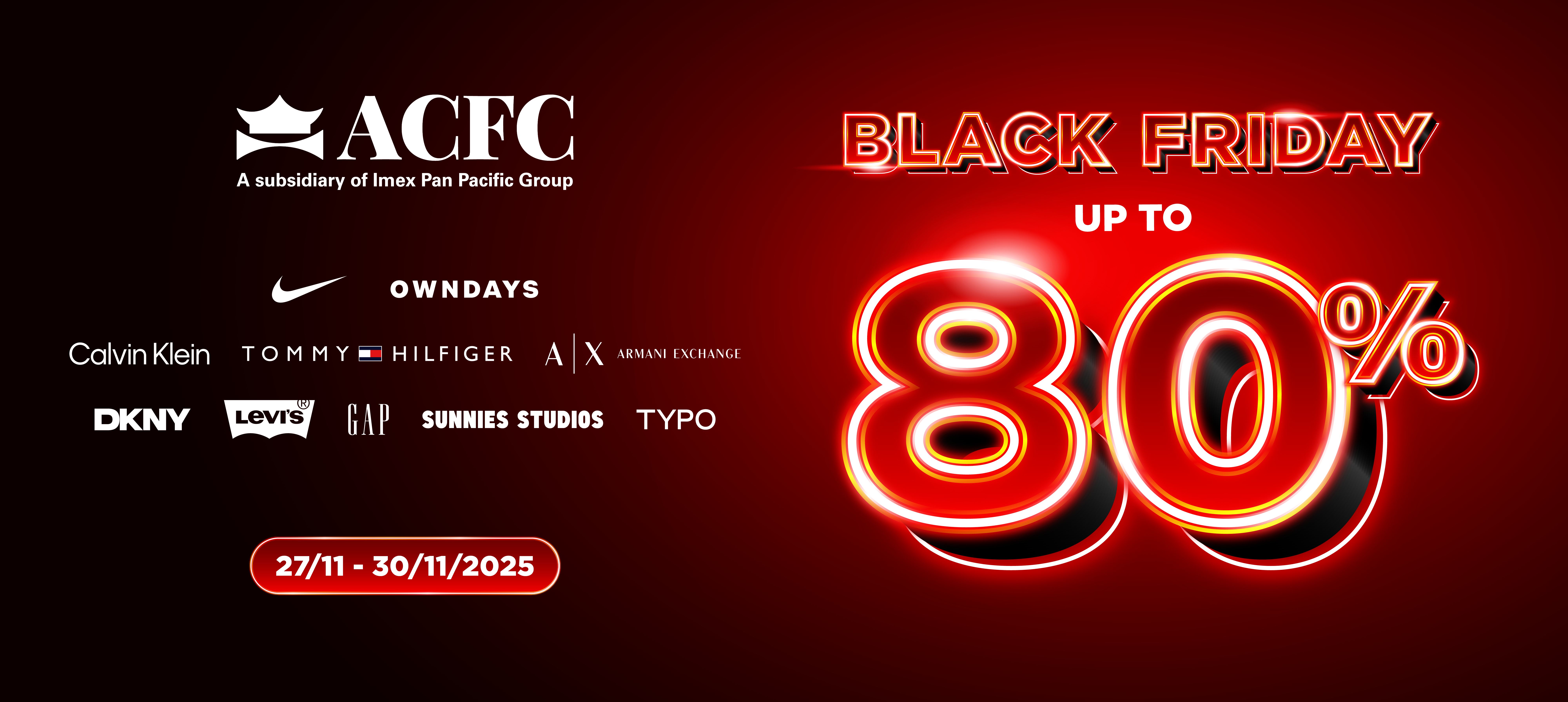 ACFC BLACK FRIDAY- SALE UP TO 80%