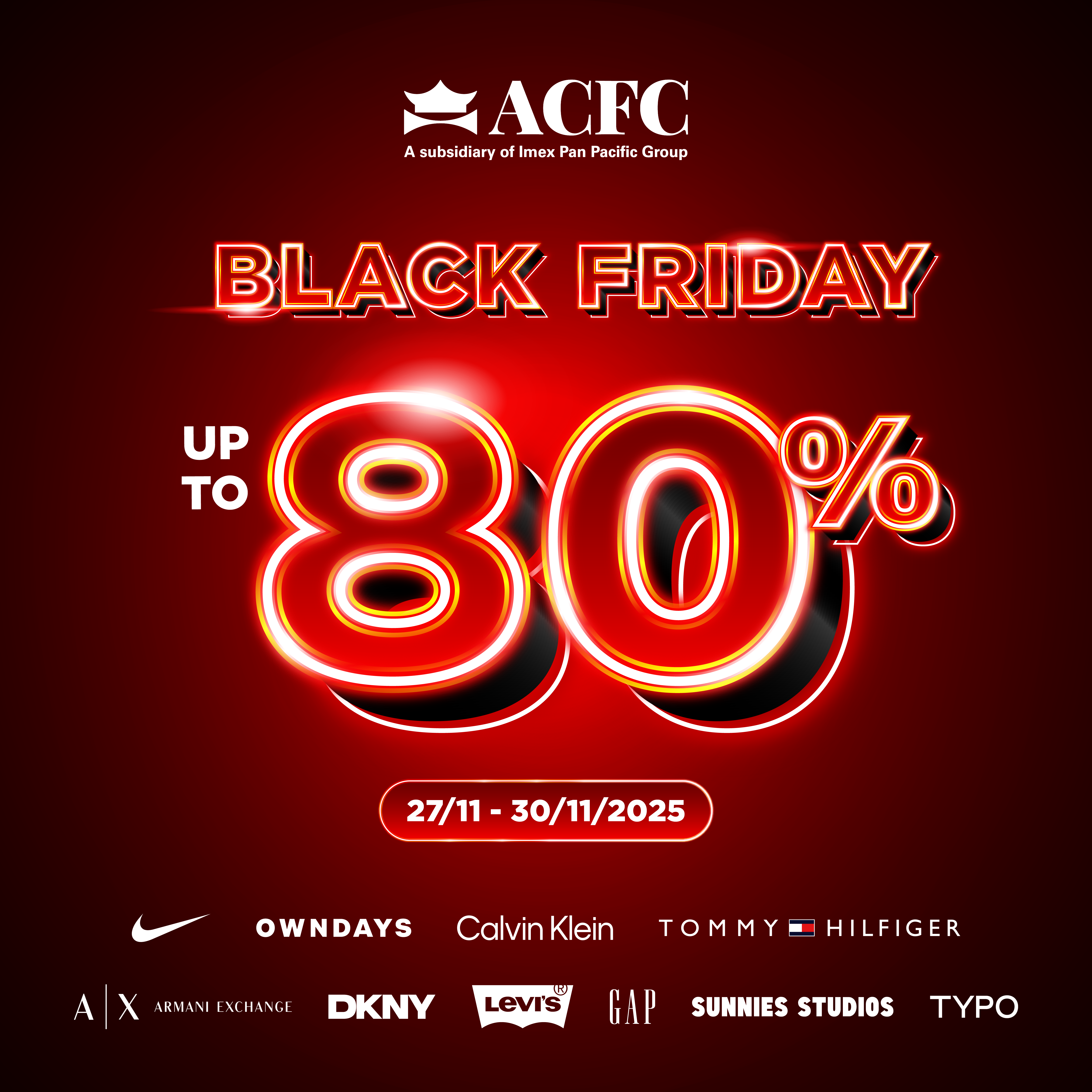 ACFC BLACK FRIDAY- SALE UP TO 80%
