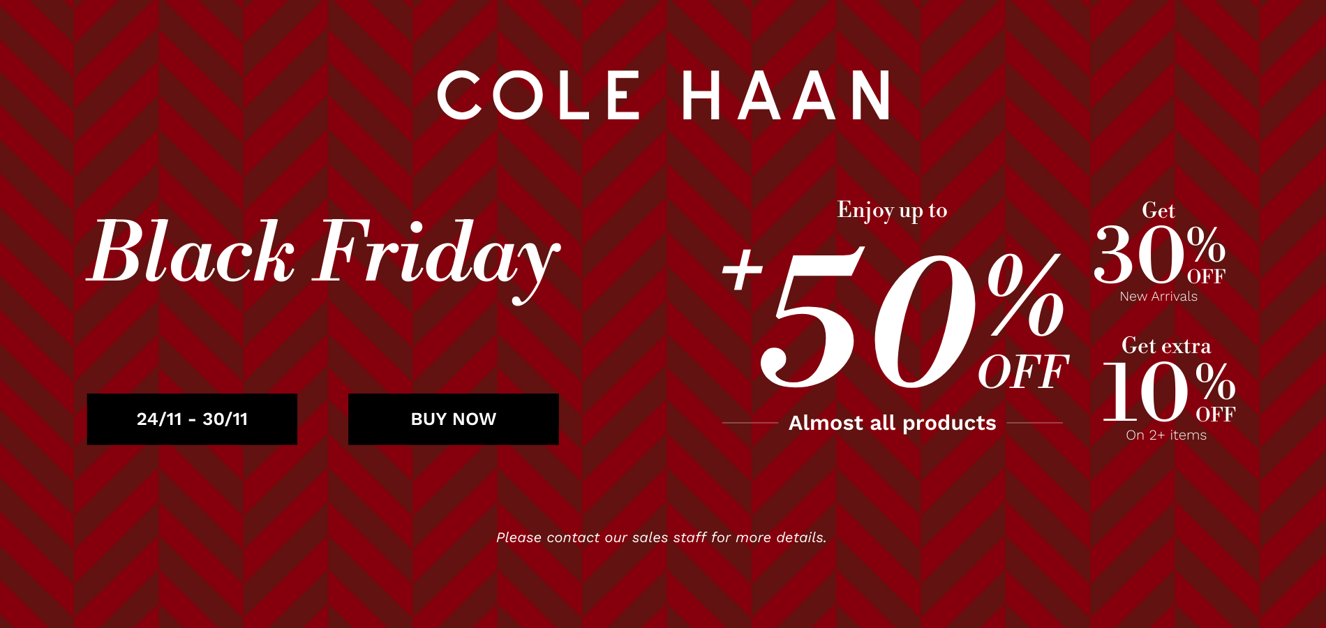 BLACK FRIDAY – ƯU ĐÃI LỚN NHẤT NĂM TẠI COLE HAAN