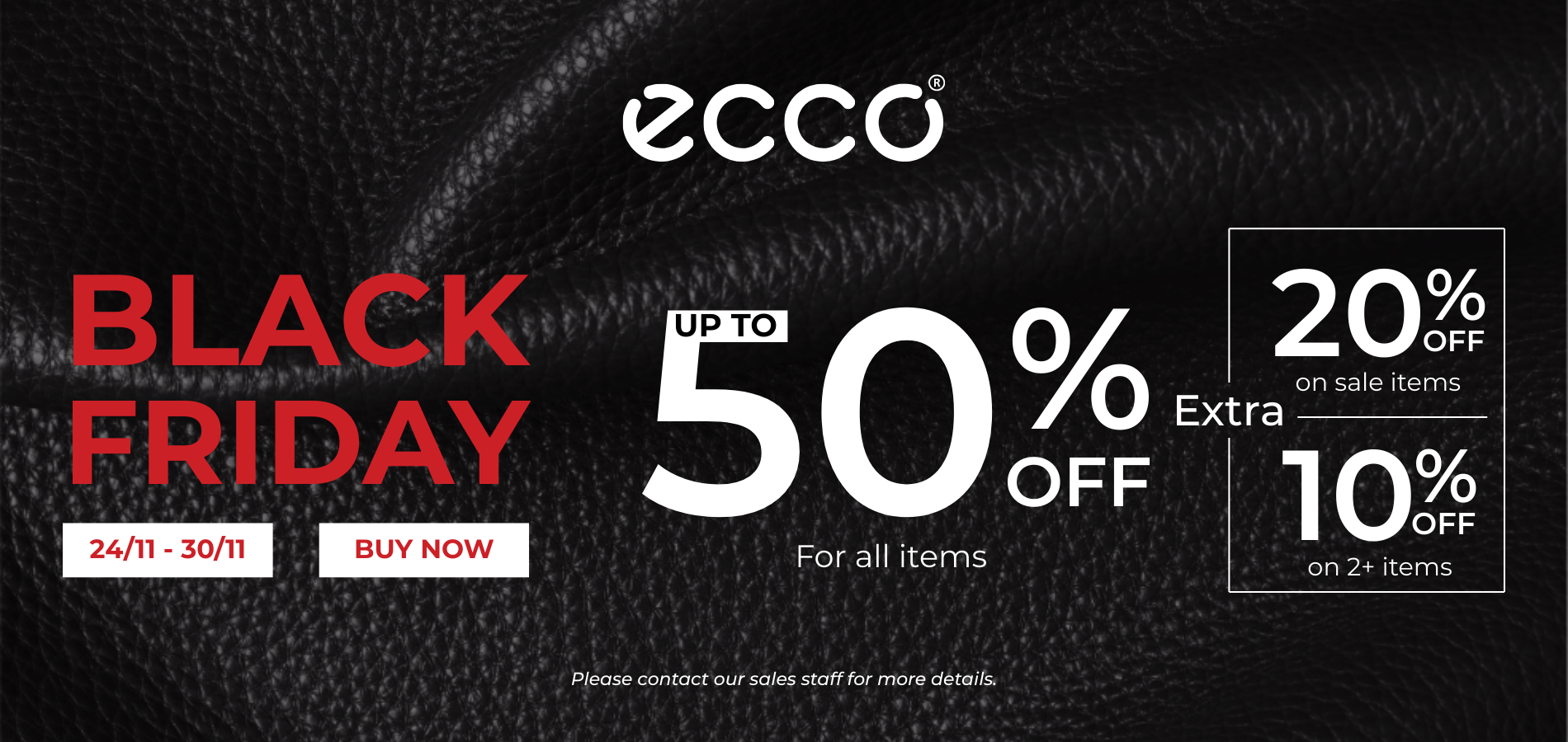 ECCO BLACK FRIDAY - ƯU ĐÃI LỚN NHẤT NĂM