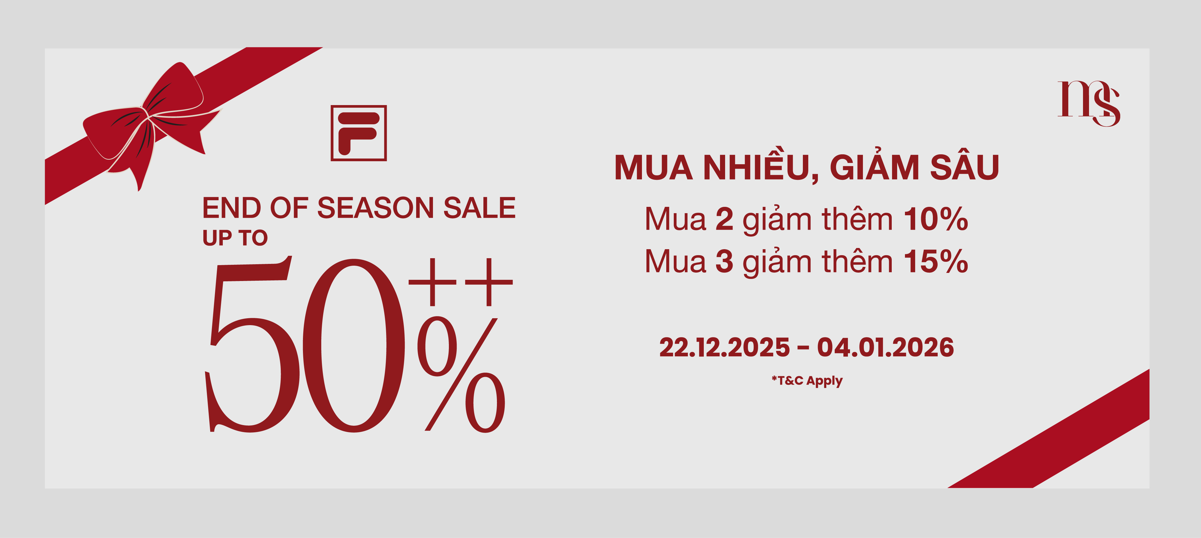 FILA - END OF SEASON SALE - UP TO 50%++