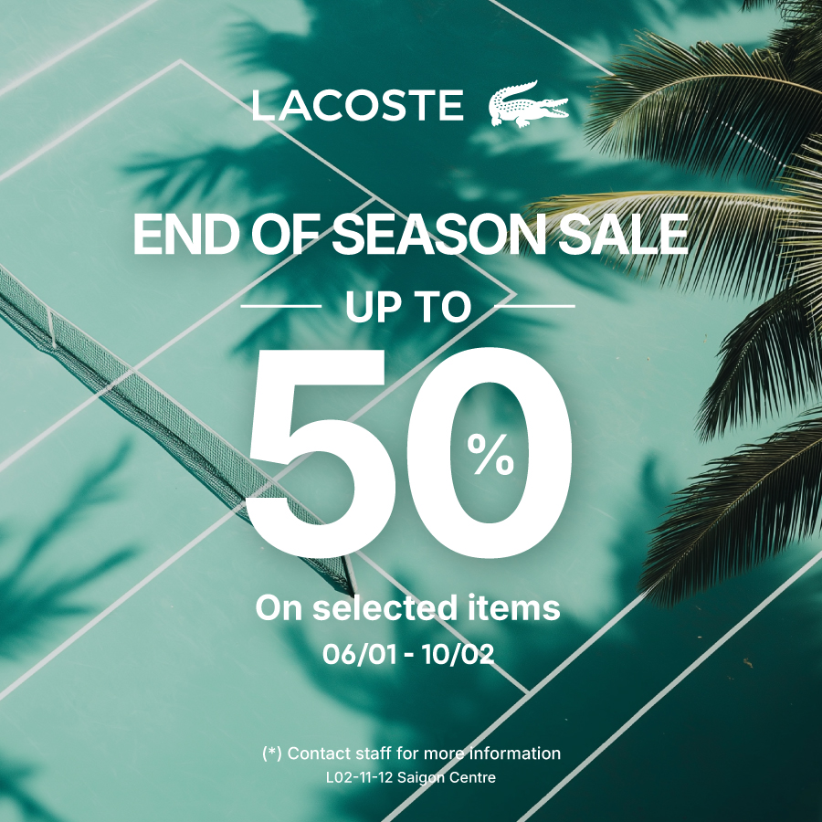 LACOSTE END OF SEASON SALE FW25