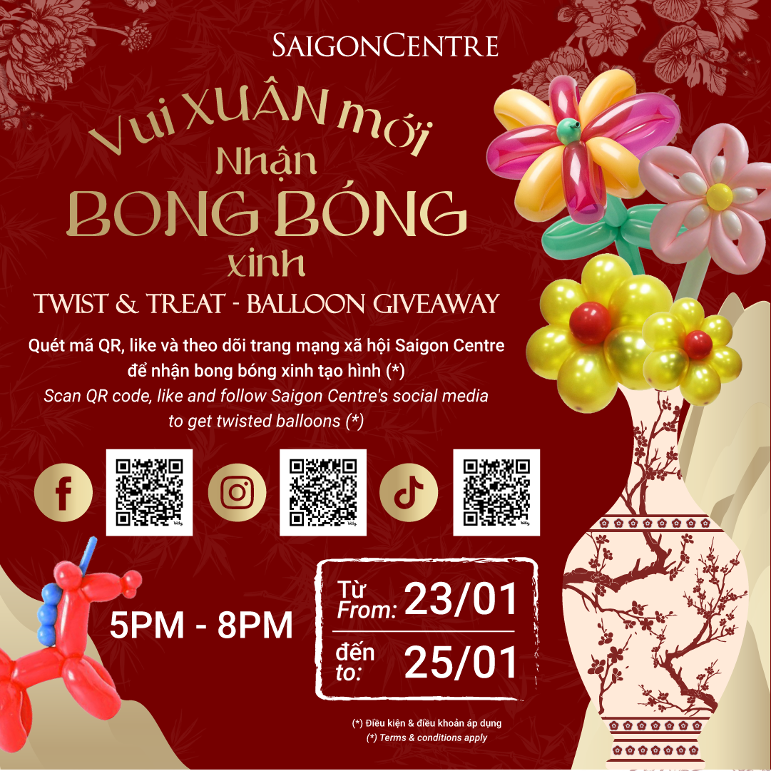 VUI XUÂN MỚI - NHẬN BONG BÓNG XINH