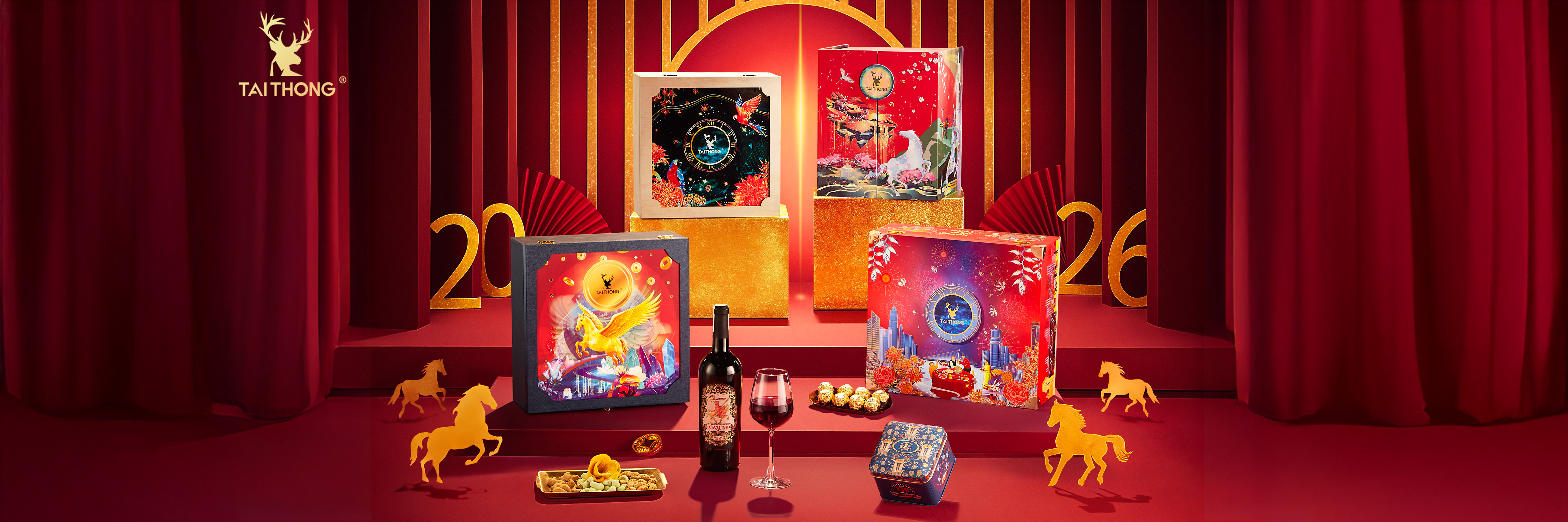 TAI THONG - BST QUÀ TẾT 2026 - MÃ ĐÁO KHAI XUÂN