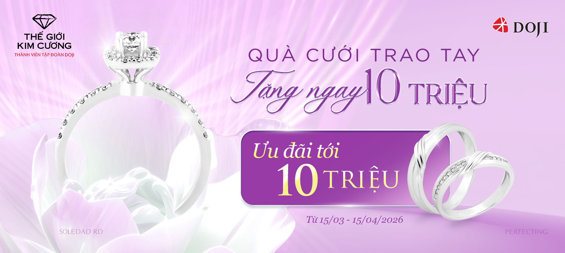 WEDDING GIFTS IN HAND – RECEIVE UP TO VND 10 MILLION