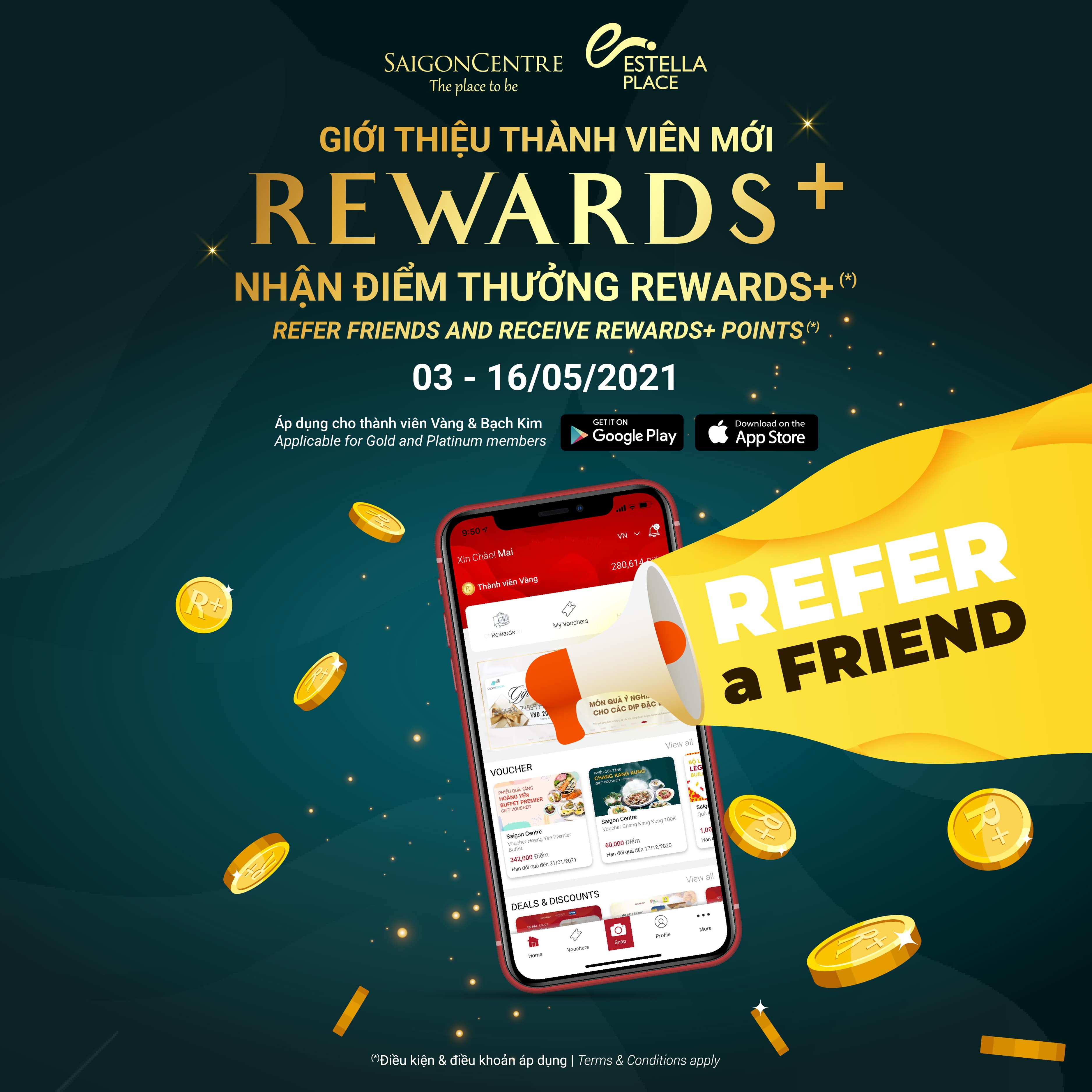 REFER FRIENDS - RECEIVE REWARDS+ POINTS