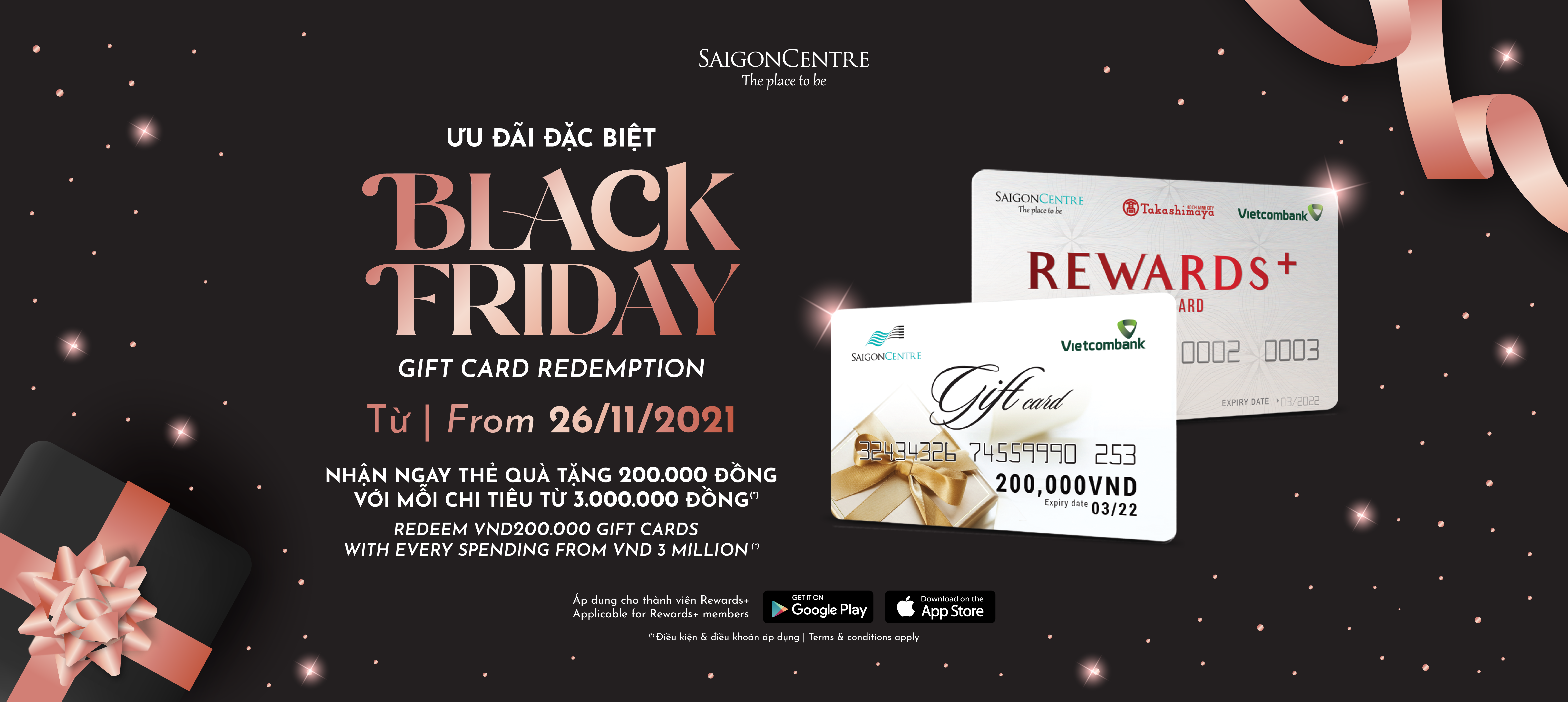 BLACK FRIDAY GIFT CARD REDEMPTION - SAIGON CENTRE