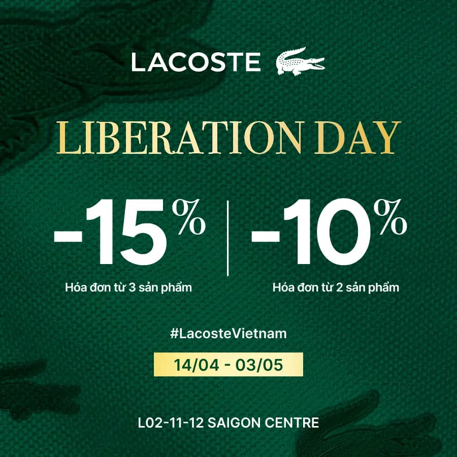 LACOSTE - LIBERATION DAY SALE