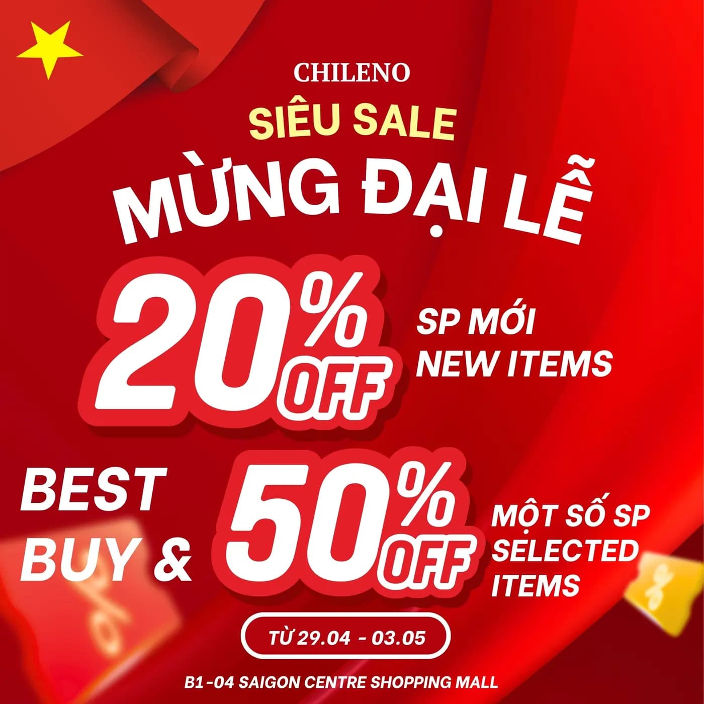 ĐẠI LỄ 30/4 – TINH THẦN TỰ HÀO, PHONG CÁCH ĐẲNG CẤP CÙNG CHILENO