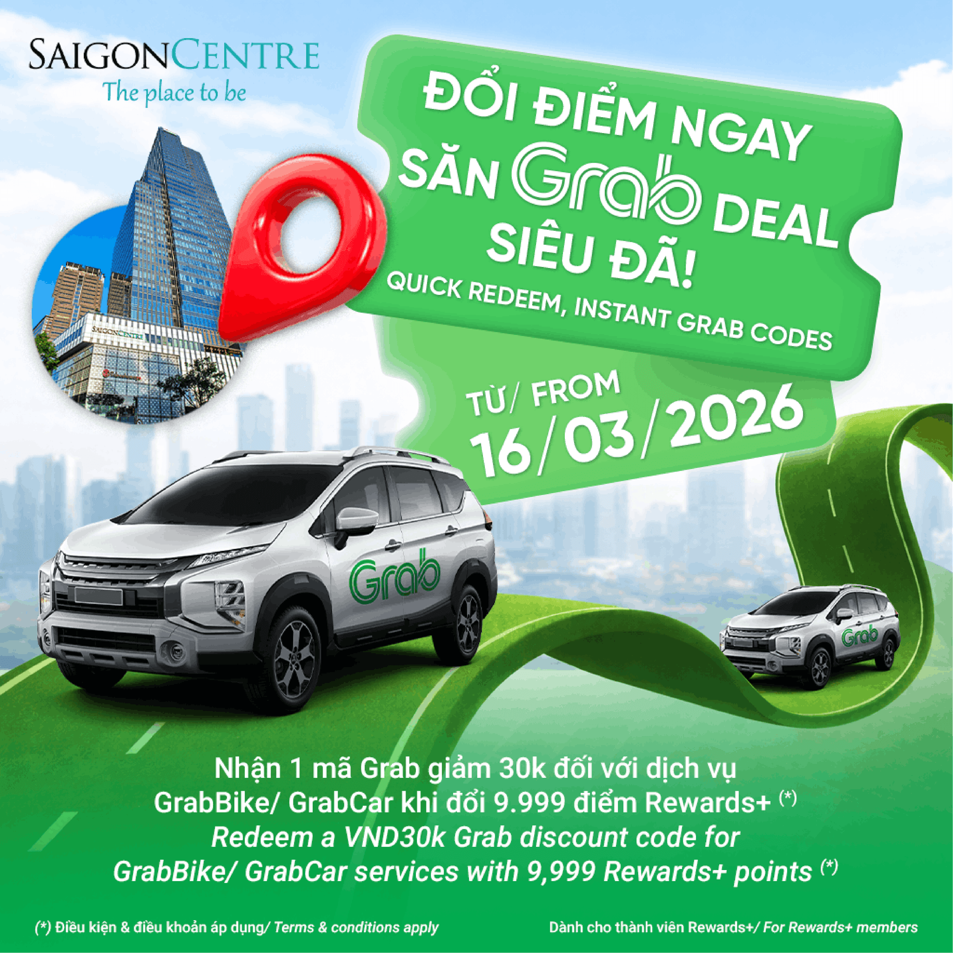 ĐỔI ĐIỂM NGAY - SĂN GRAB DEAL SIÊU ĐÃ