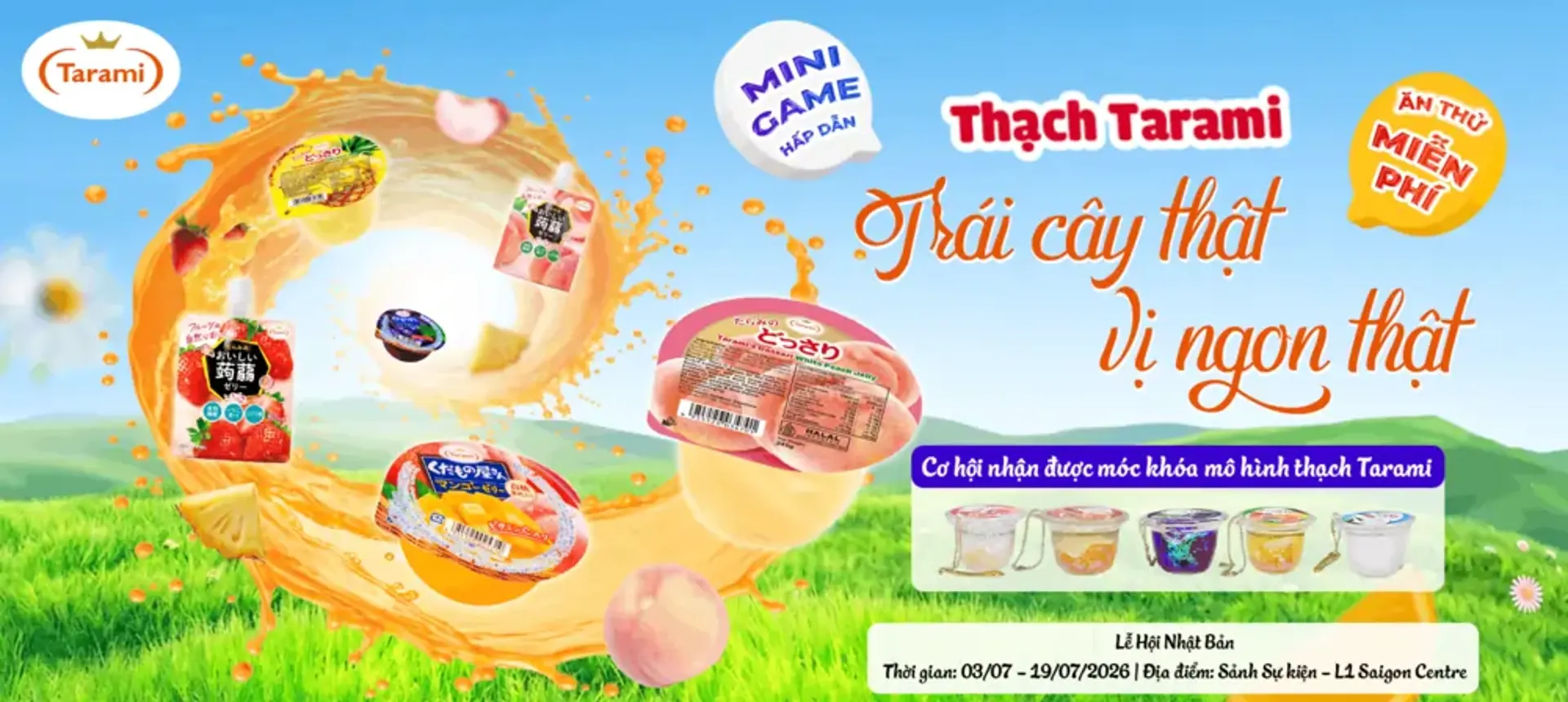 ĐẾN SAIGON CENTRE, TRẢI NGHIỆM MÙA HÈ THANH MÁT CÙNG THẠCH TRÁI CÂY TARAMI