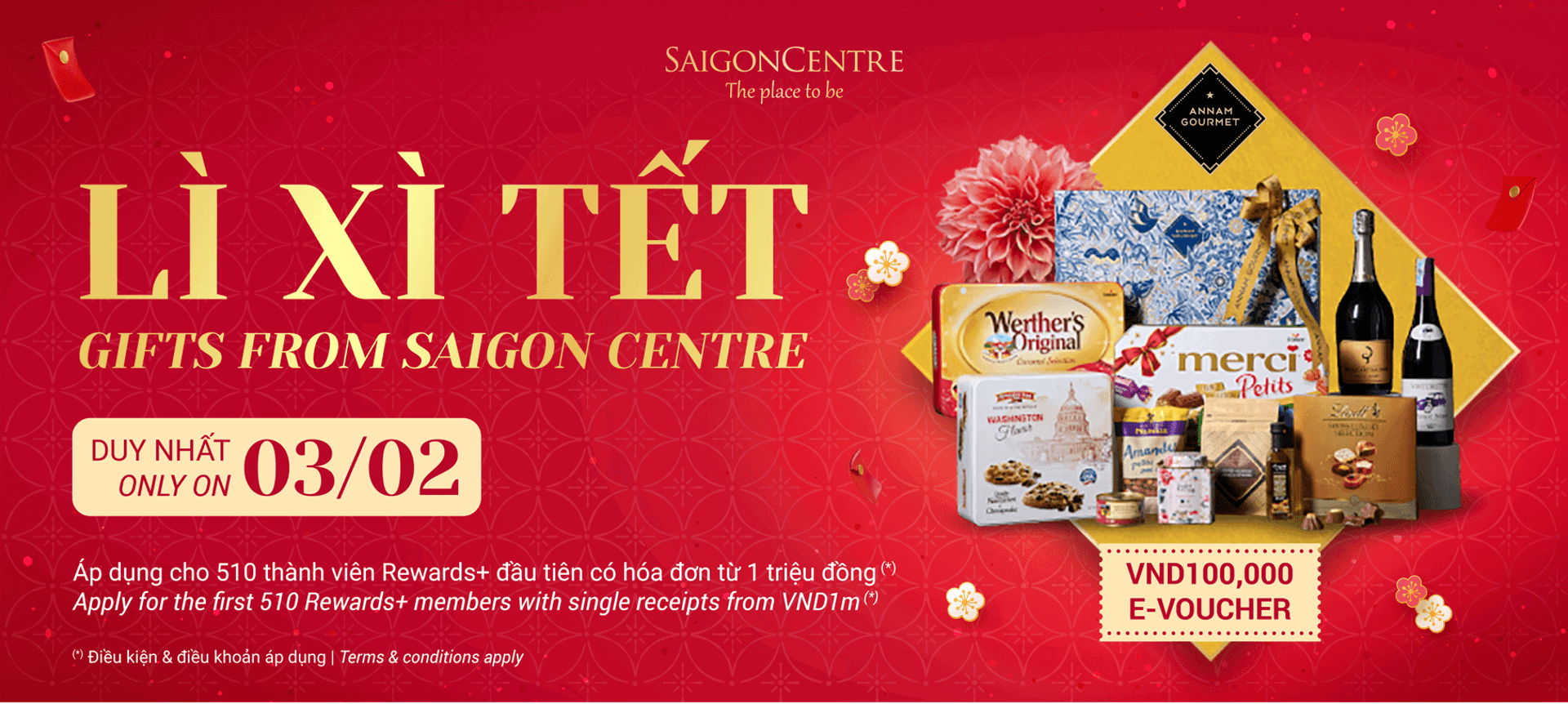LÌ XÌ TẾT TỪ SAIGON CENTRE