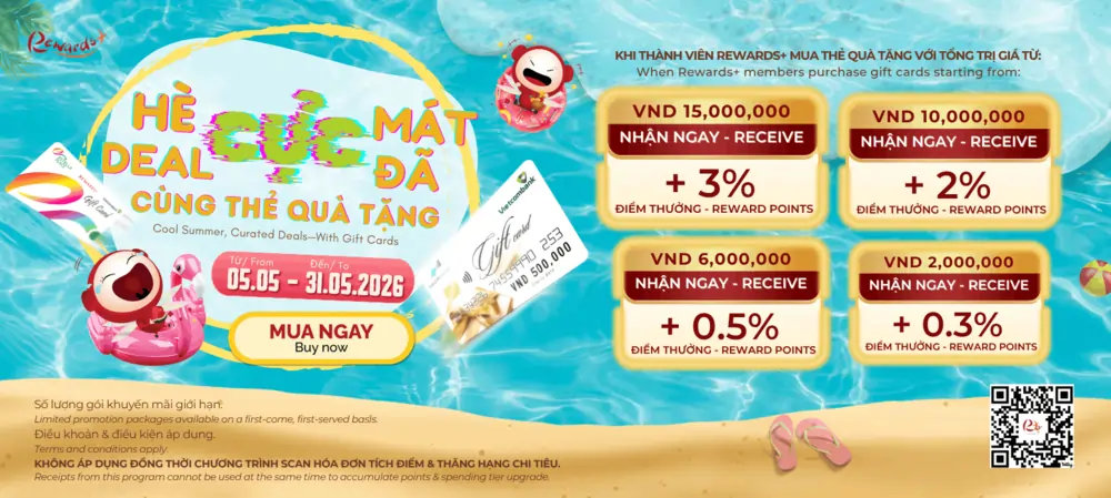 COOL SUMMER, HOT DEALS WITH REWARDS+ GIFT CARD PURCHASES