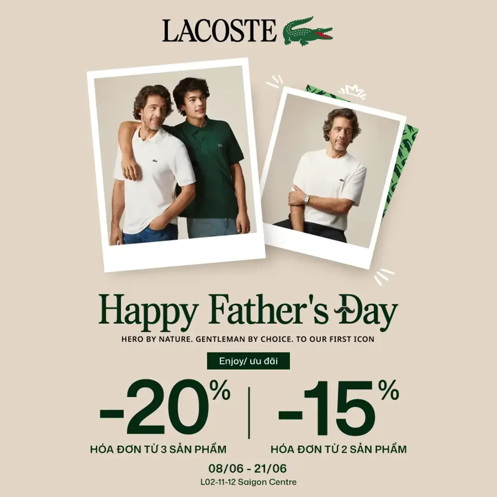 LACOSTE - TIMELESS STYLE FOR DAD