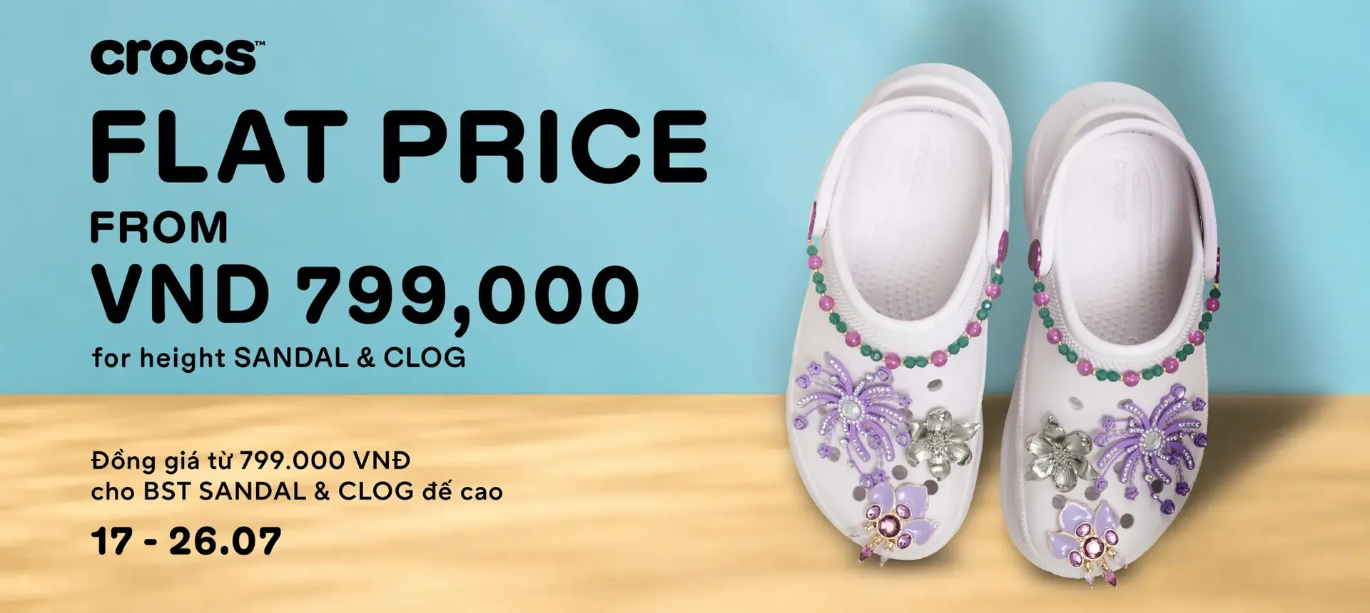 CROCS - ĐỒNG GIÁ CỰC ĐÃ - HACK DÁNG THẢ GA
