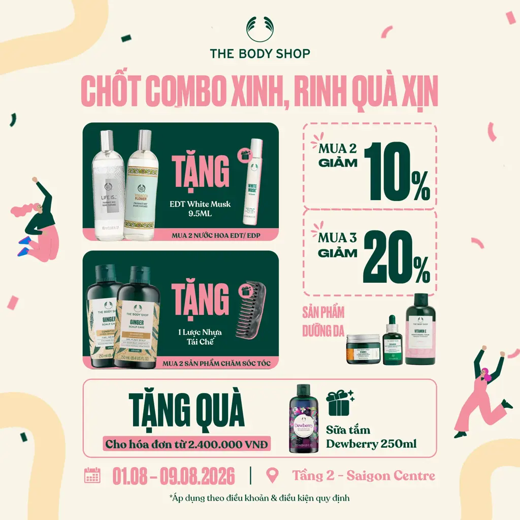 THE BODY SHOP - CHỐT COMBO XINH, RINH NGAY QUÀ XỊN