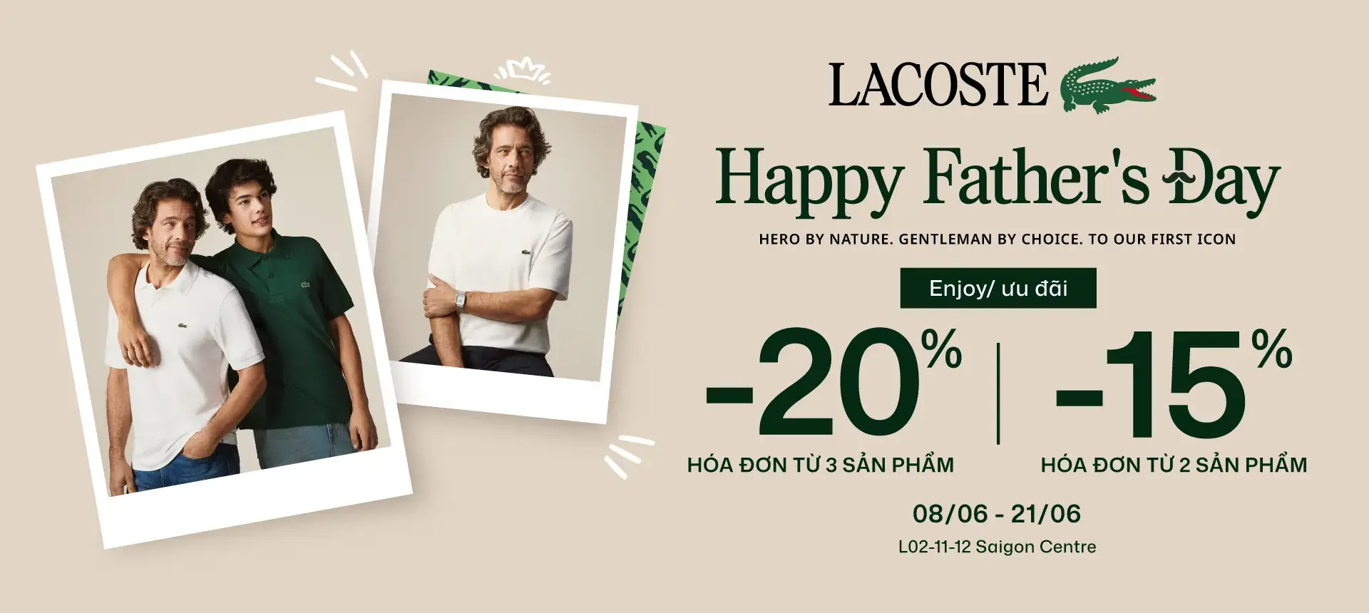 LACOSTE - MÓN QUÀ TINH TẾ DÀNH TẶNG CHA