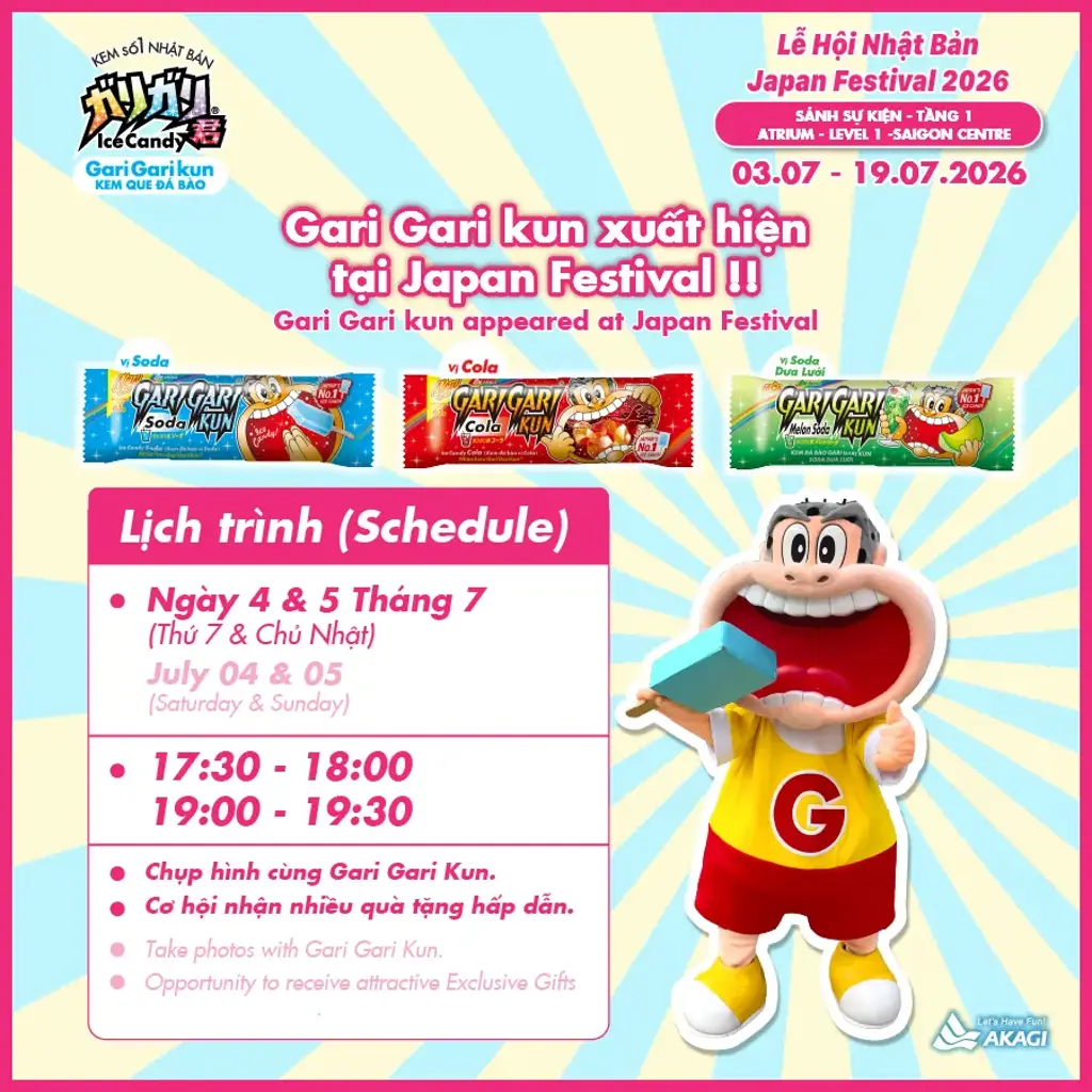 GARI GARI KUN – JAPAN’S NO.1 ICE CANDY ARRIVES AT JAPAN FESTIVAL
