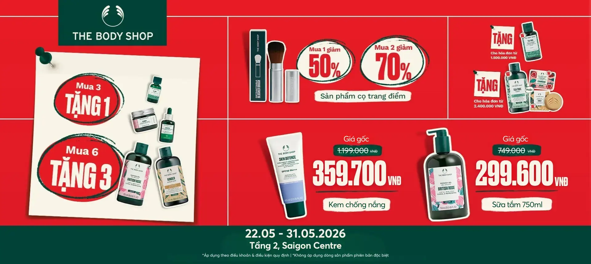 THE MAY SALE HAS OFFICIALLY RETURNED!, THE BIGGEST SUPER SALE OF THE YEAR FROM THE BODY SHOP