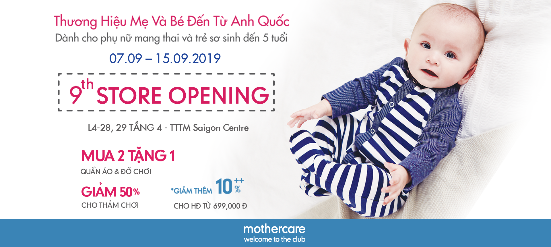 MỪNG KHAI TRƯƠNG MOTHERCARE
